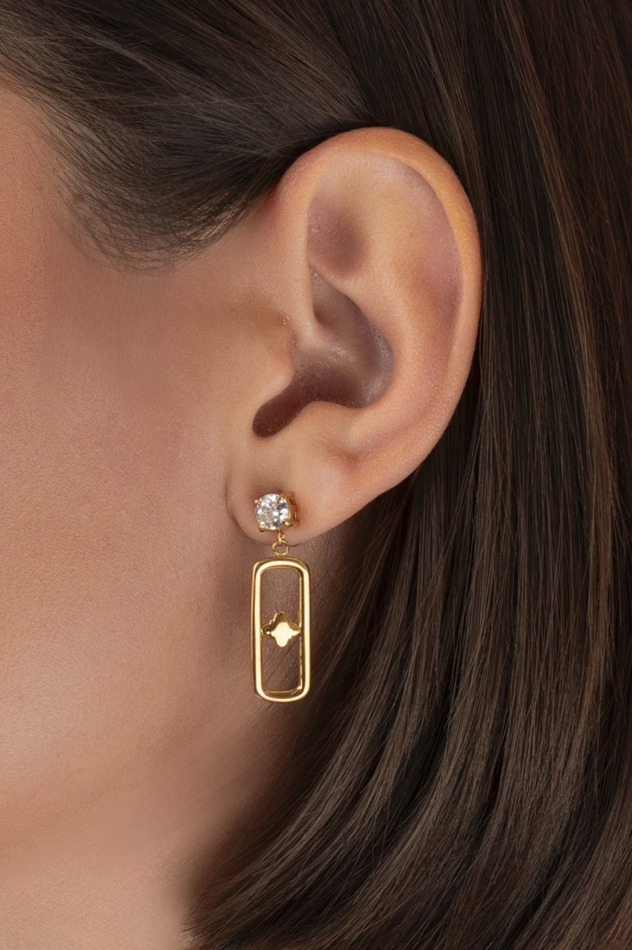 Brillantina Link Drop Earring Set