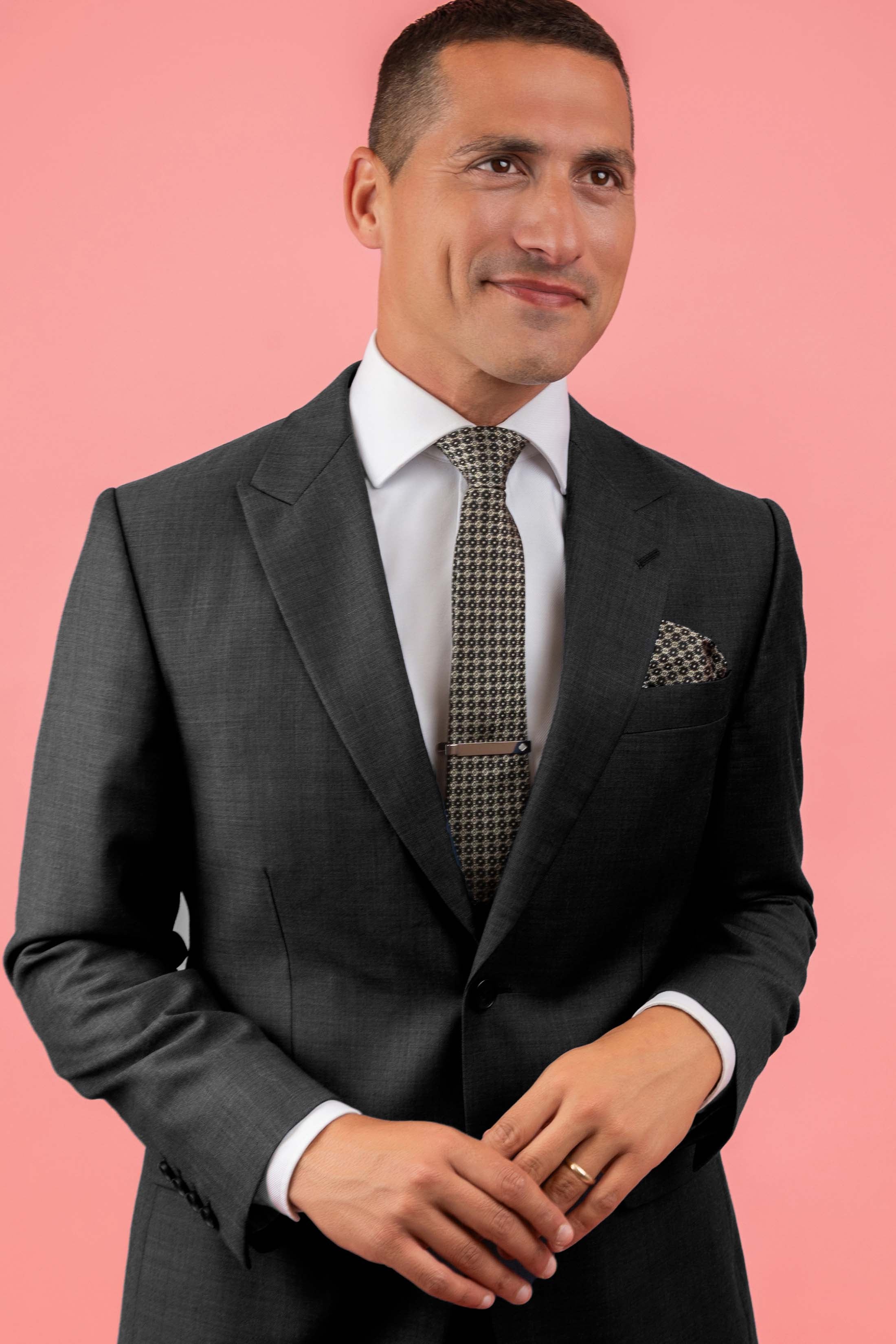 Carisma Black Signature Tie & Pocket Square