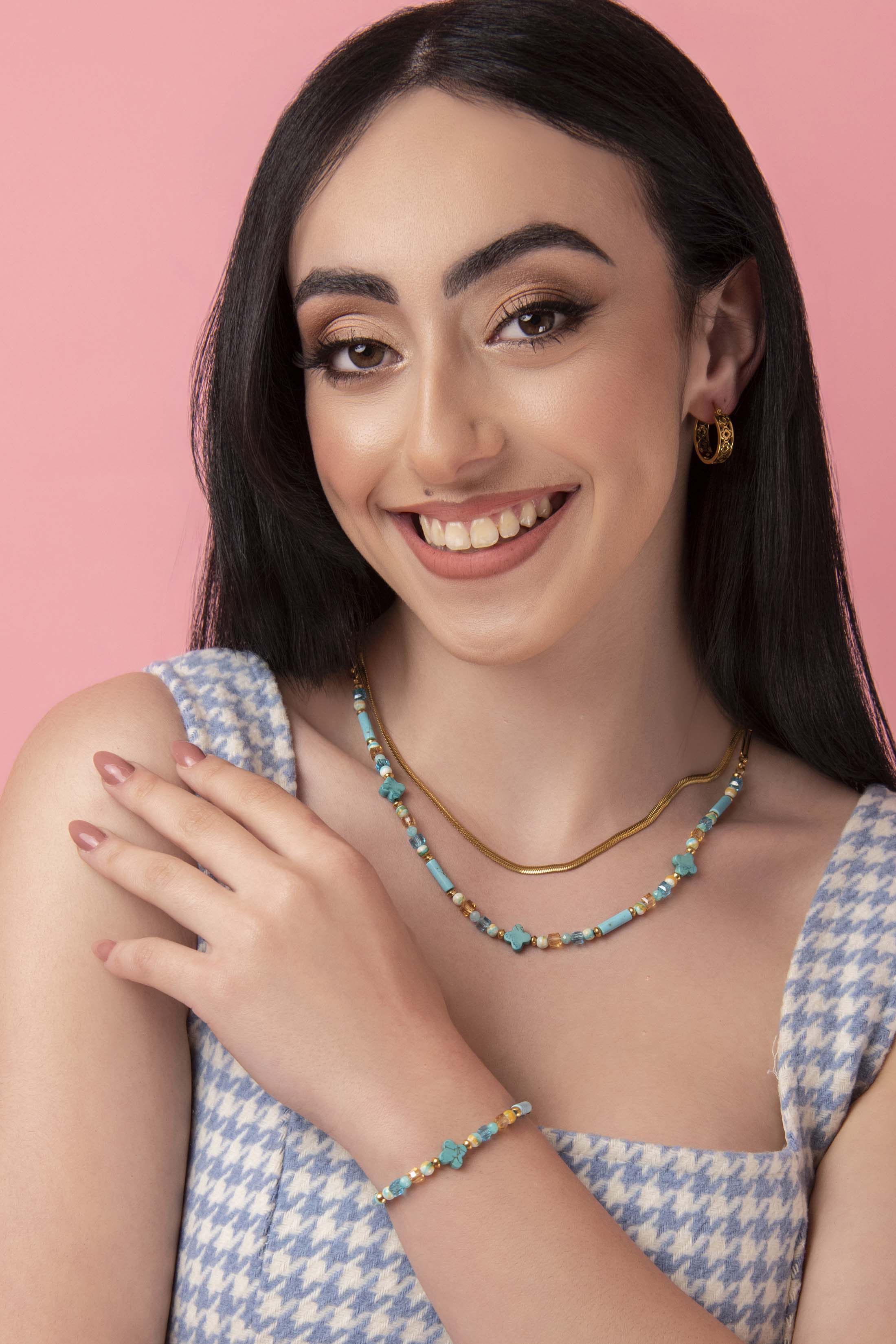 Turquoise Howlite Necklace