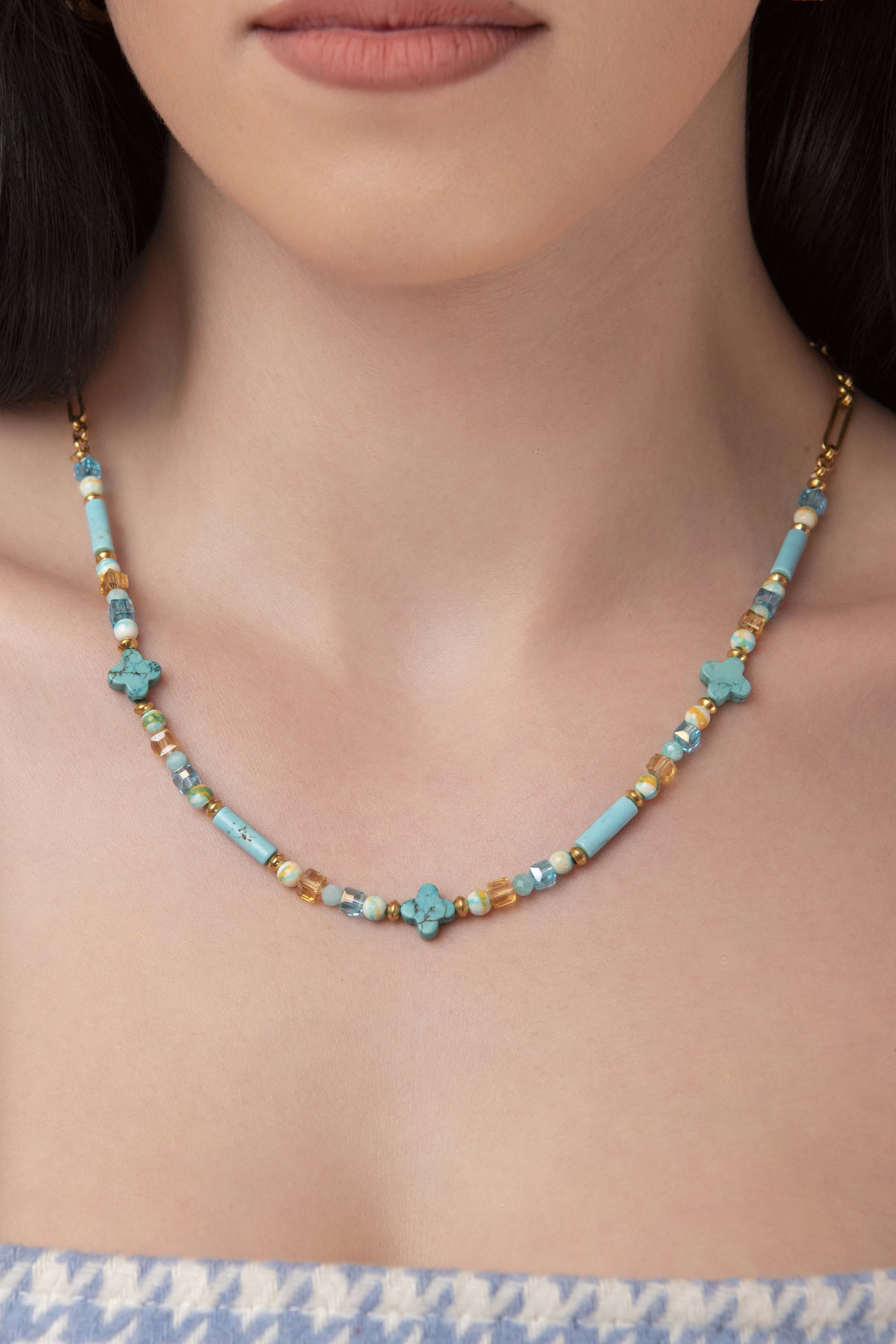 Turquoise Howlite Necklace