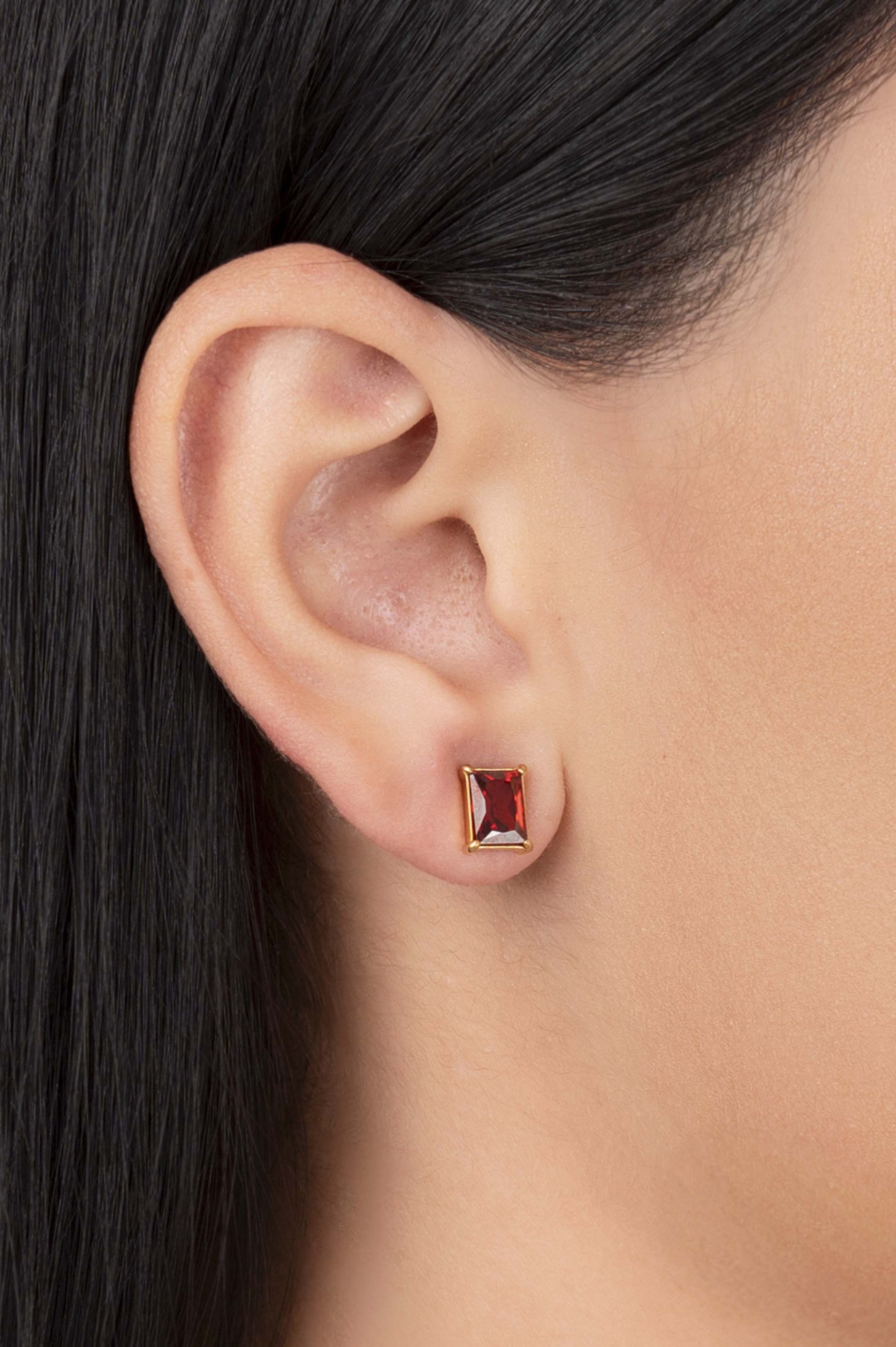 Birthstone Stud Earring Set