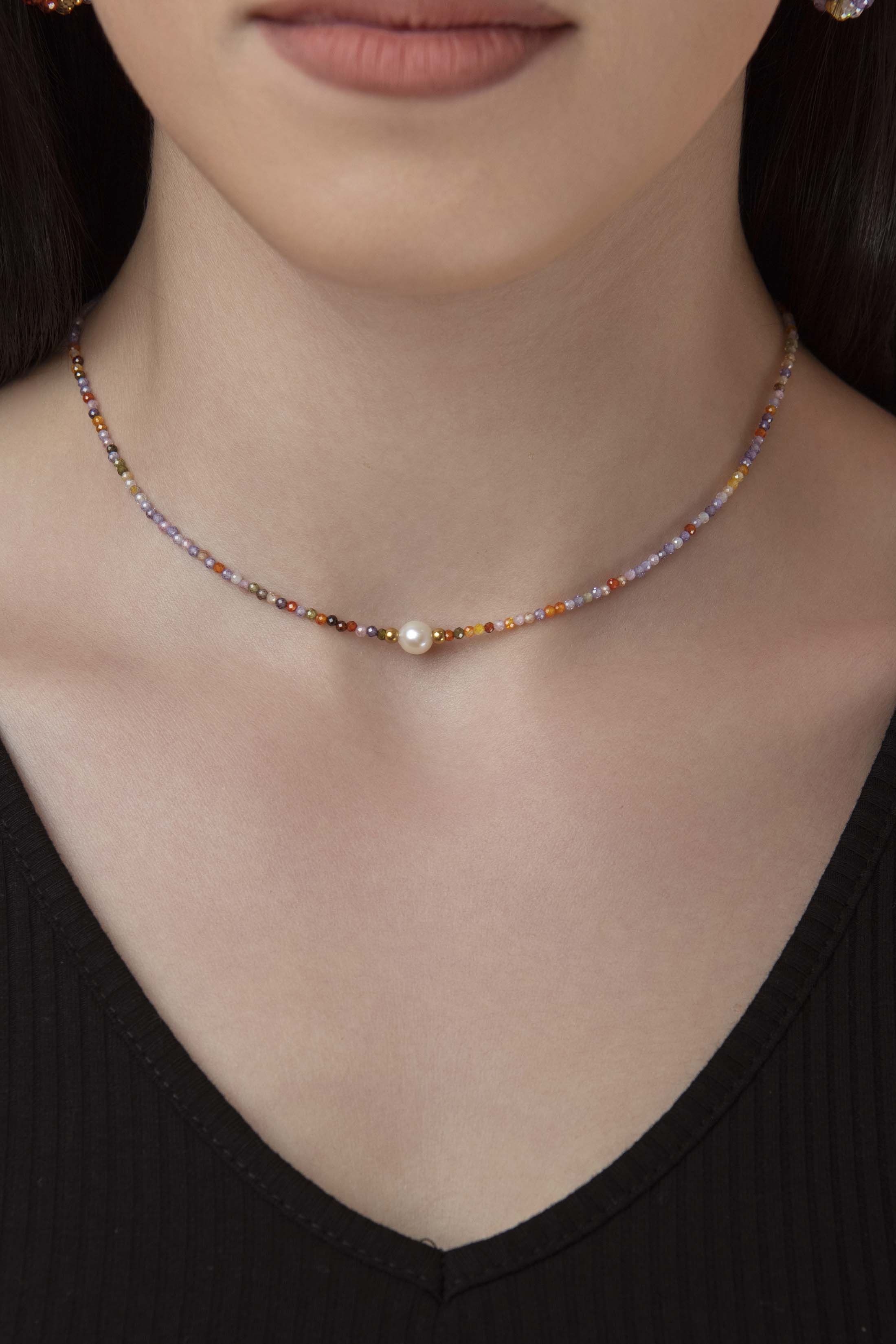 Miyuki Perla Glass Beaded Necklace