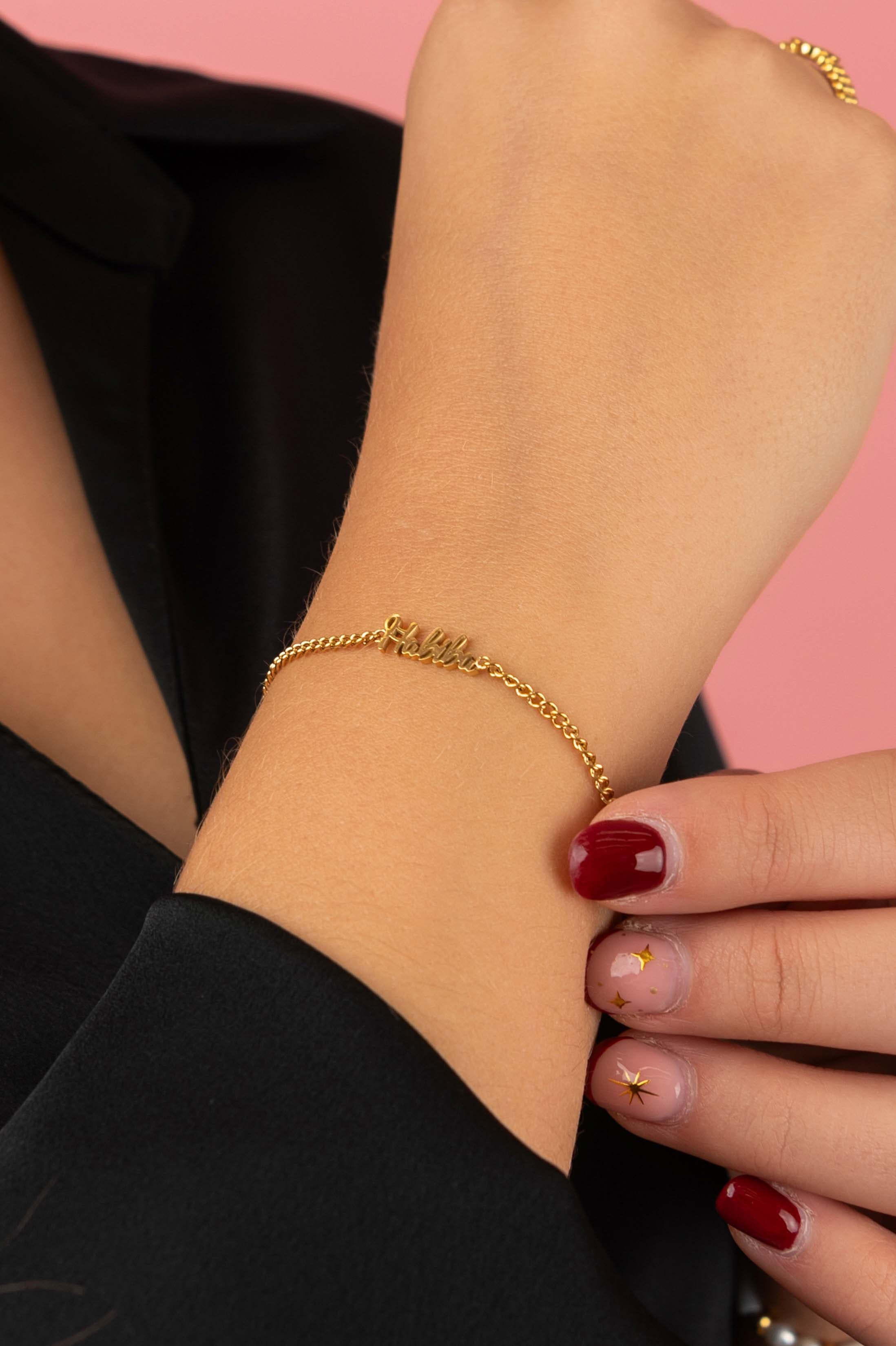Ħabiba Cursive Bracelet