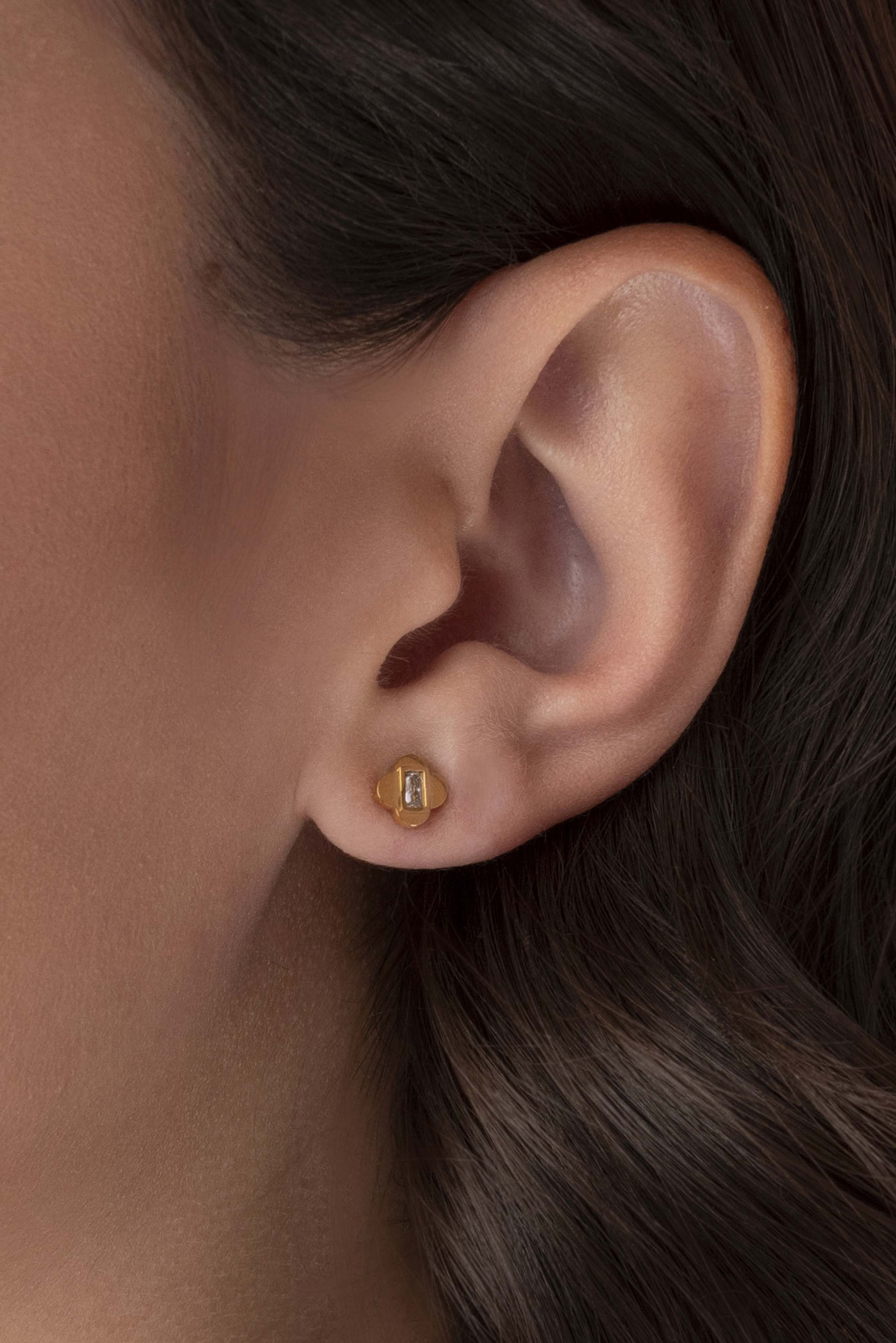 The Clear Zirconia Stud Earring Set