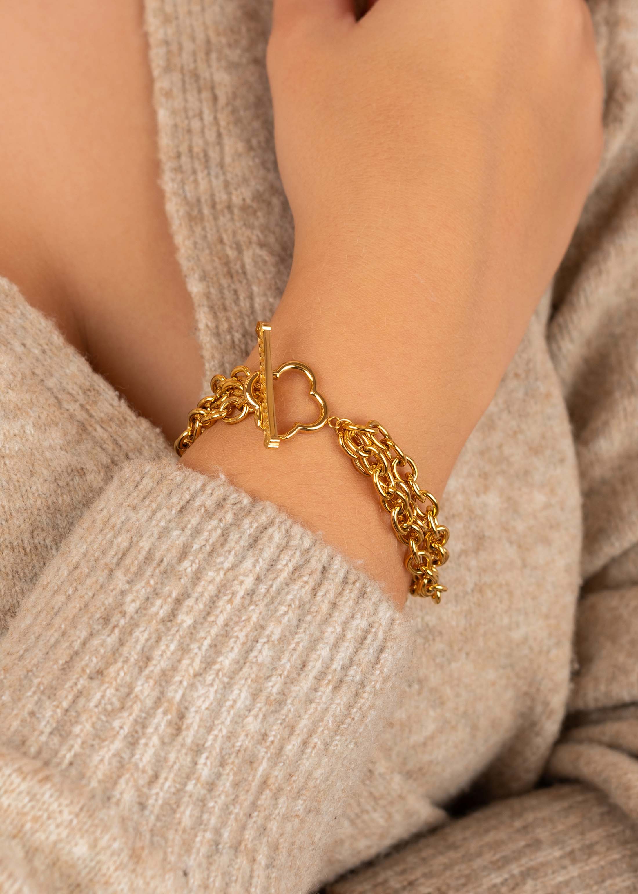 Carisma Triple Chain Bracelet