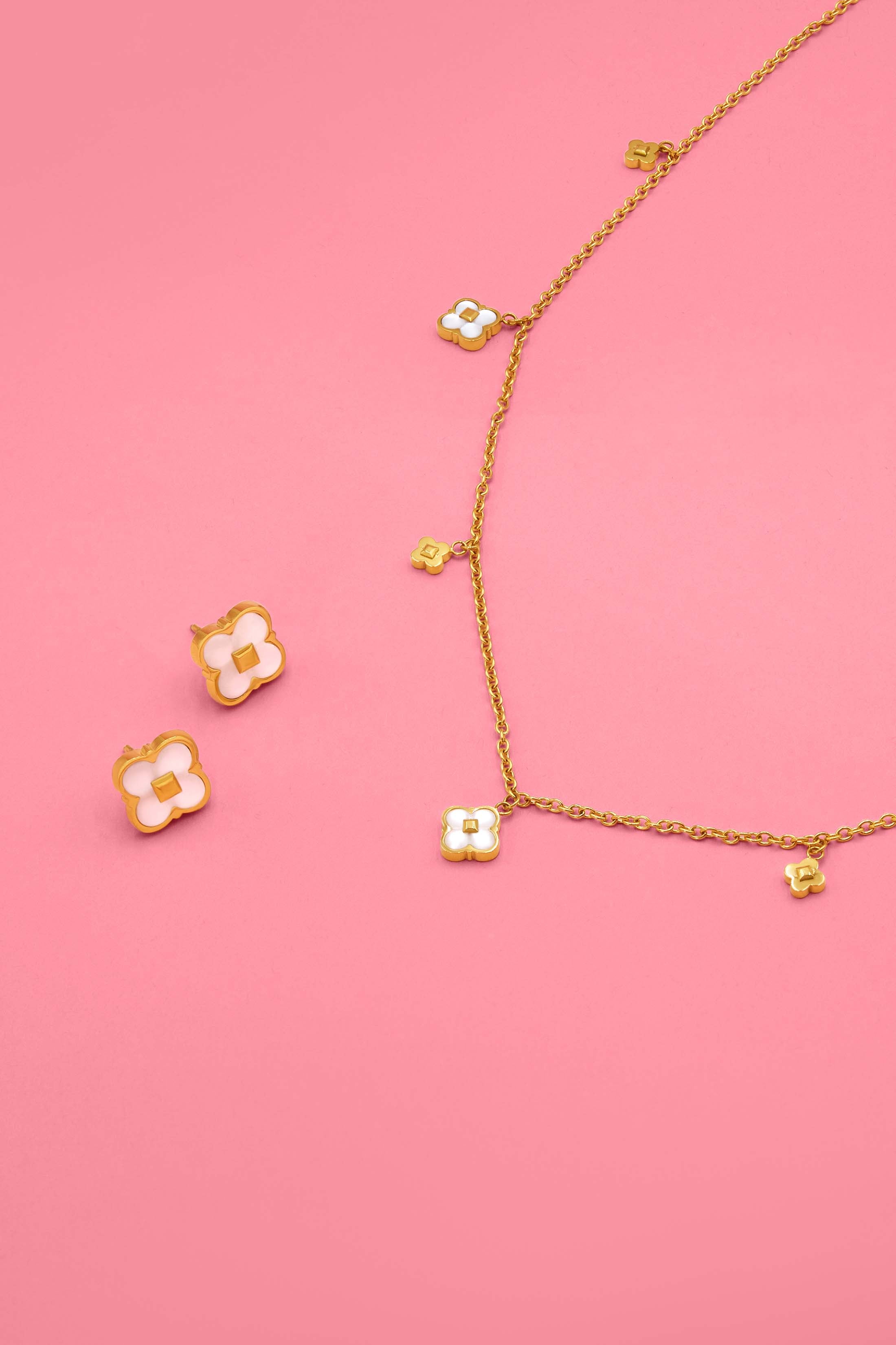 Isabella Stud Earrings & Necklace Gift Set