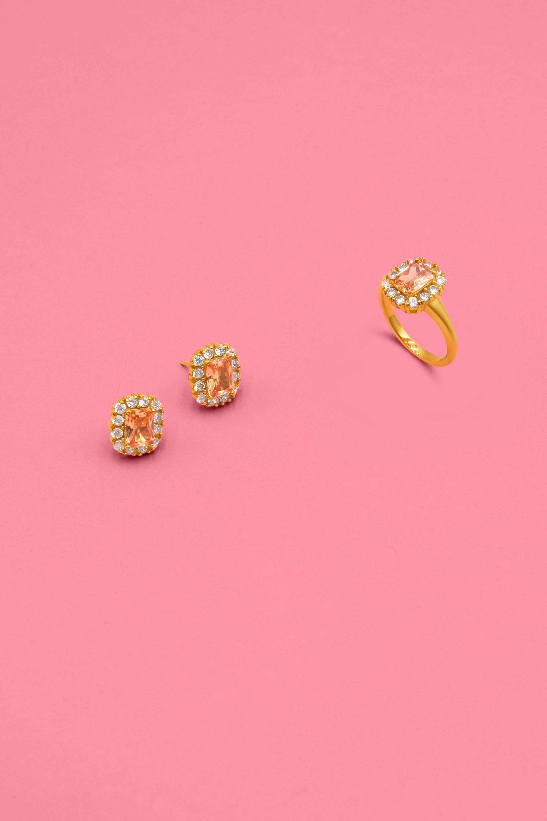 Narċis Alba Stud Earrings & Ring Gift Set