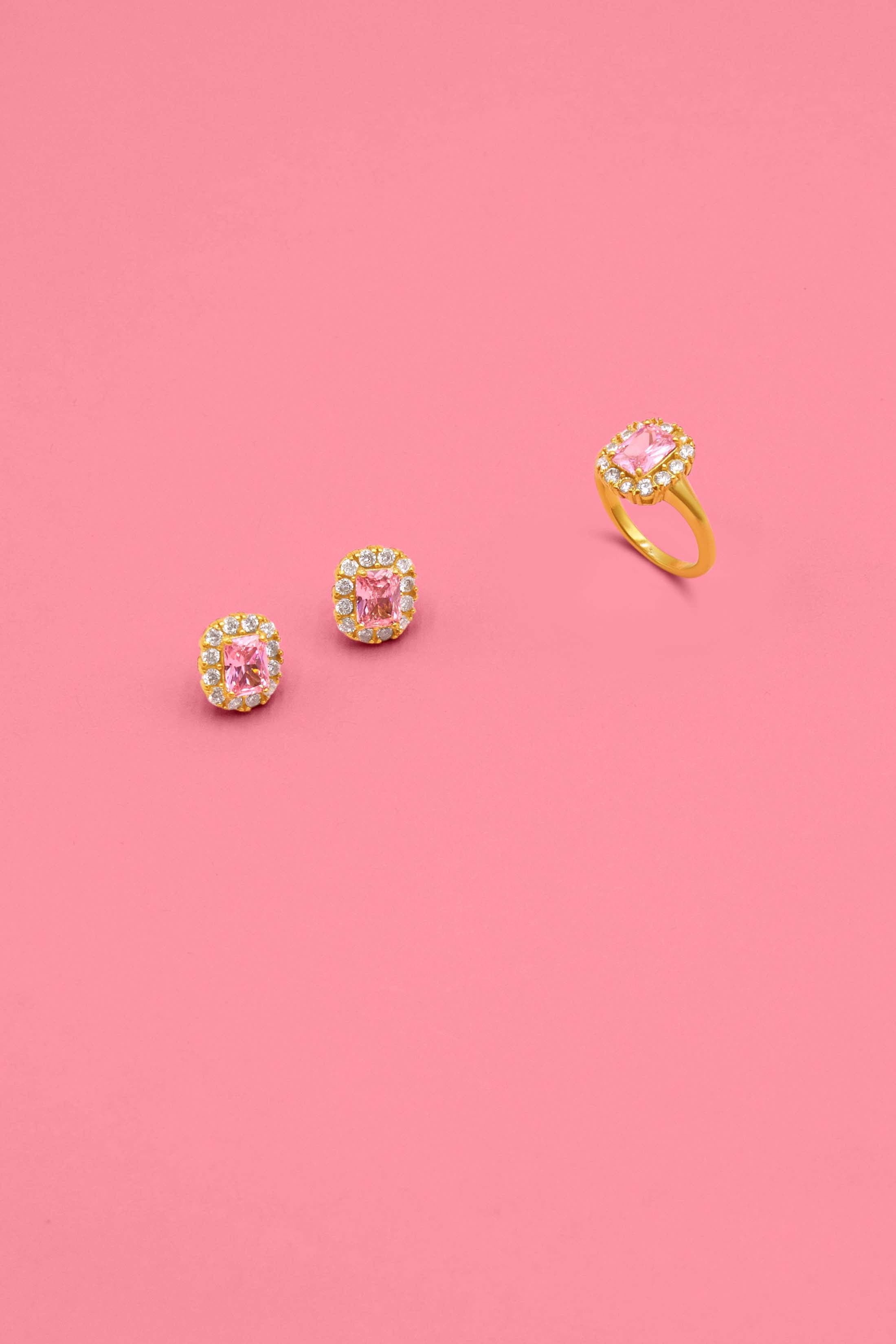 Qronfla Alba Stud Earrings & Ring Gift Set