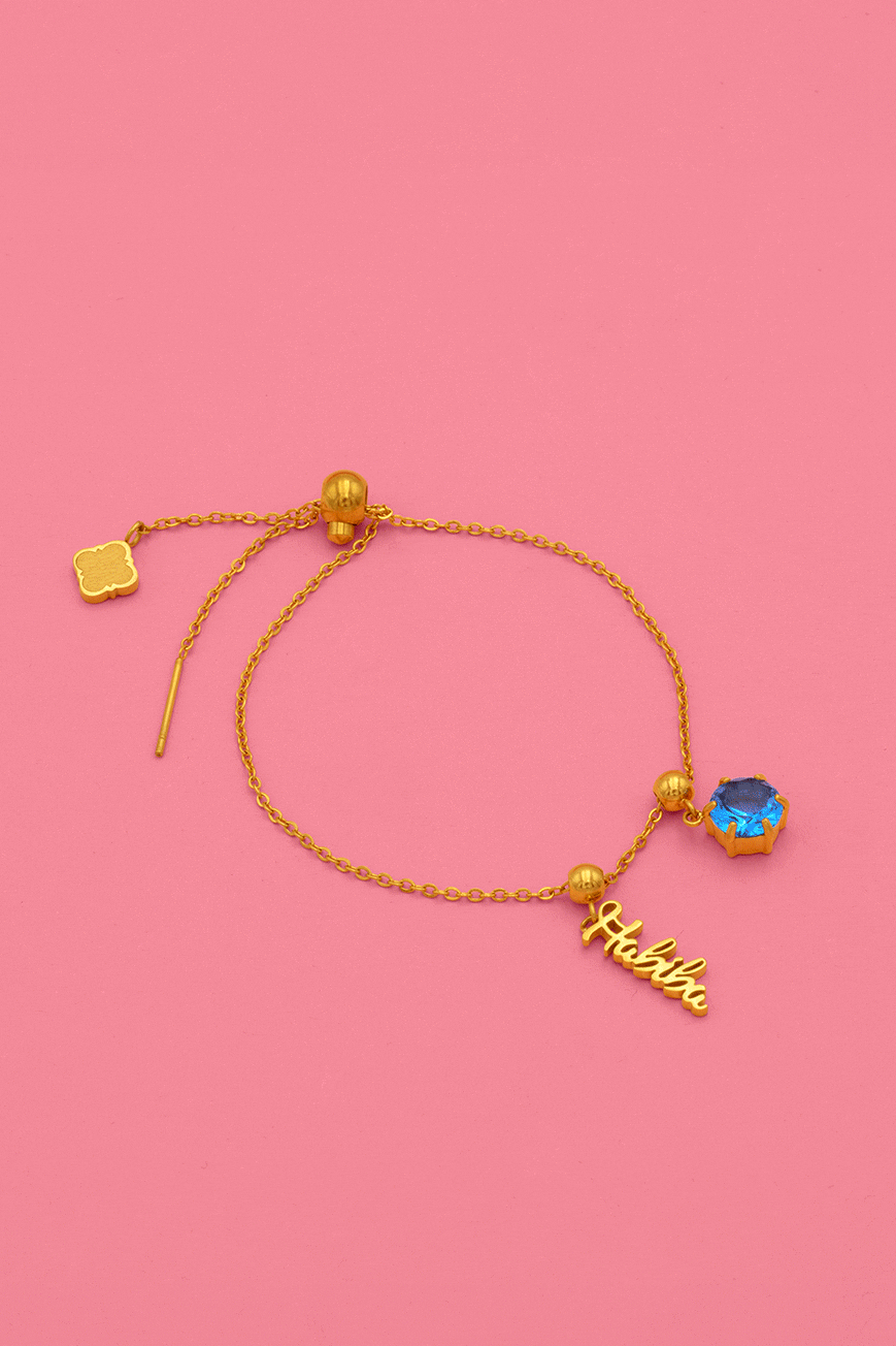 "Ħabiba" Toggle Charm Pendant Bracelet Gift Set