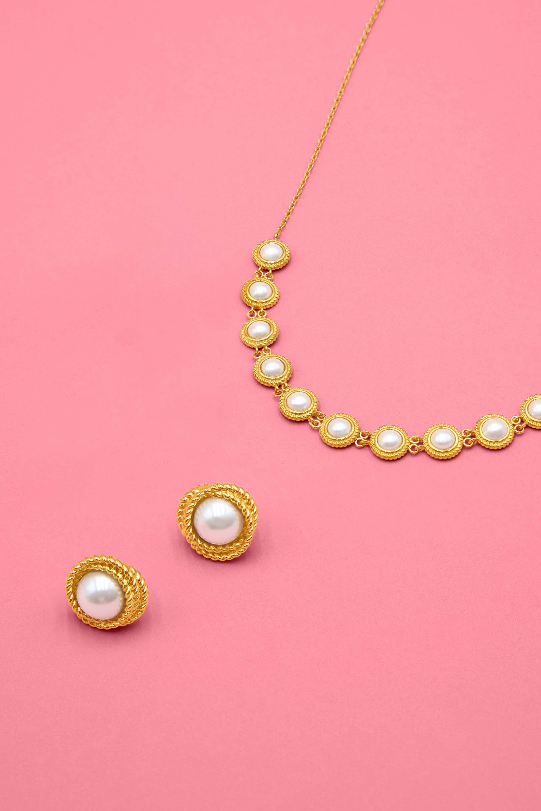 Riviera Knots Choker & Stud Gift Set