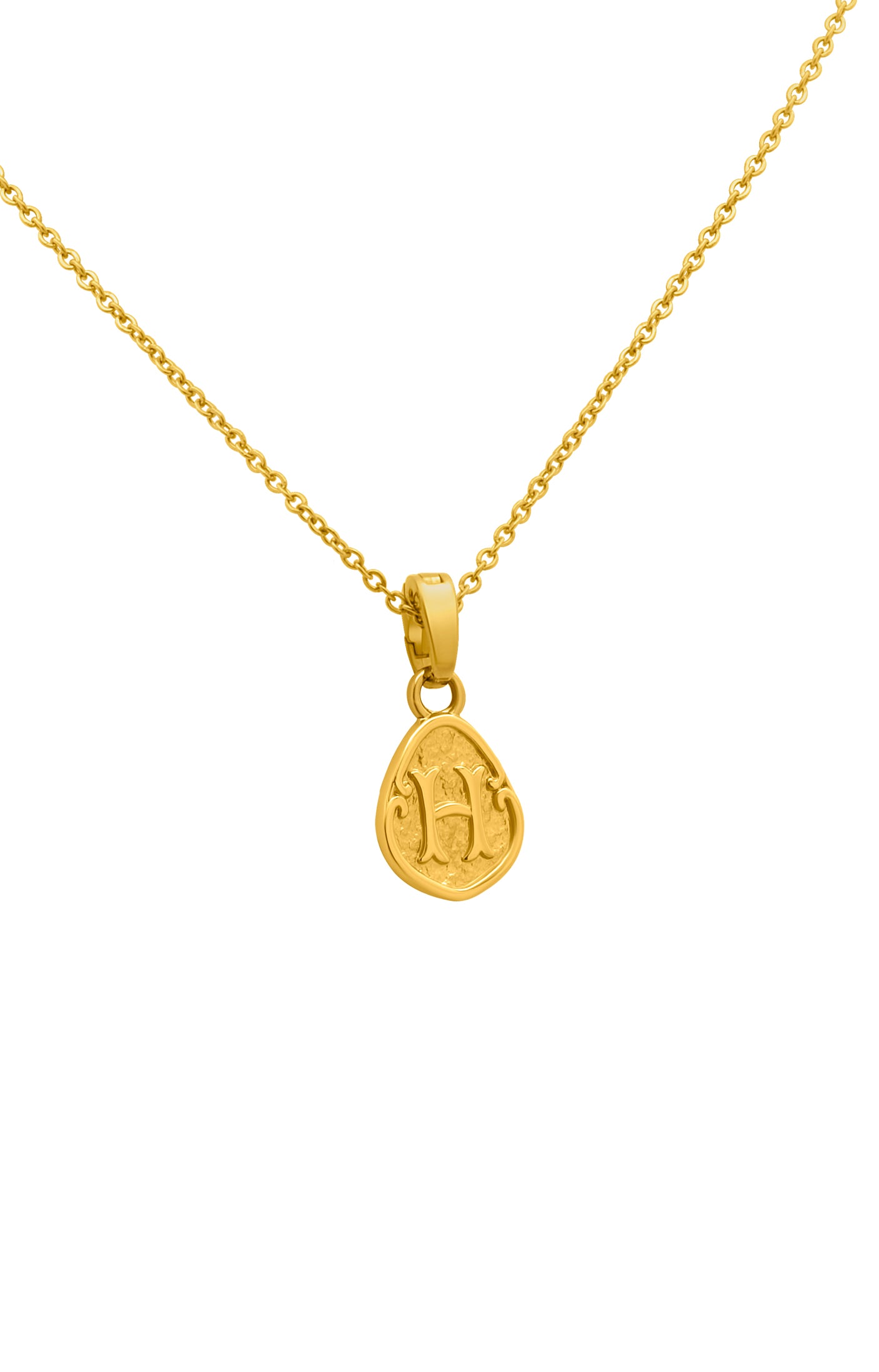 Tberfil Letter Pendant with Petite Adjustable Chain Necklace