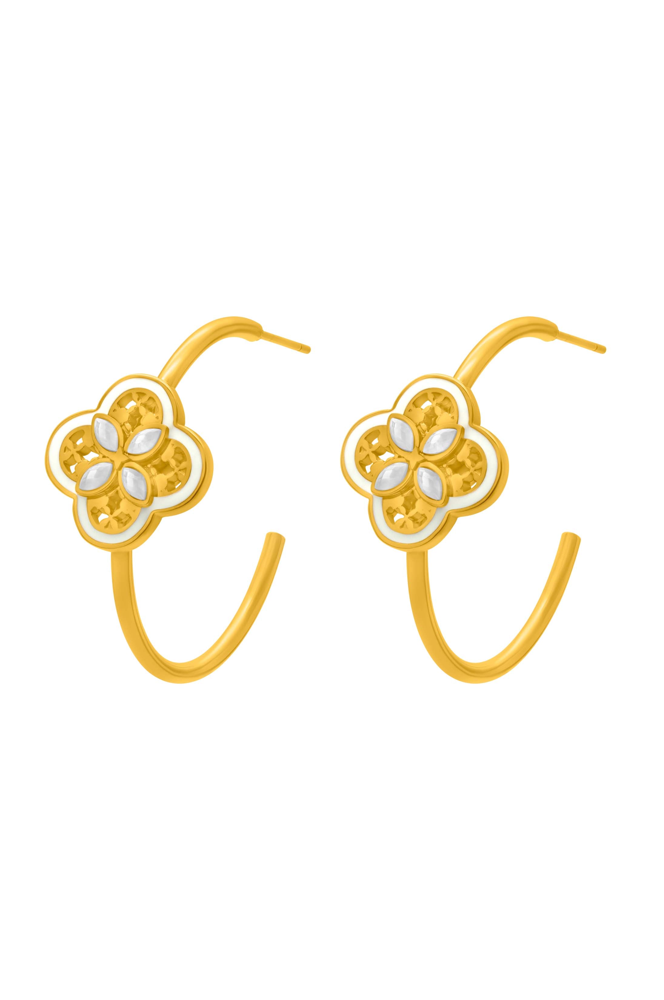 Nadur Lace Hoop Earring Set