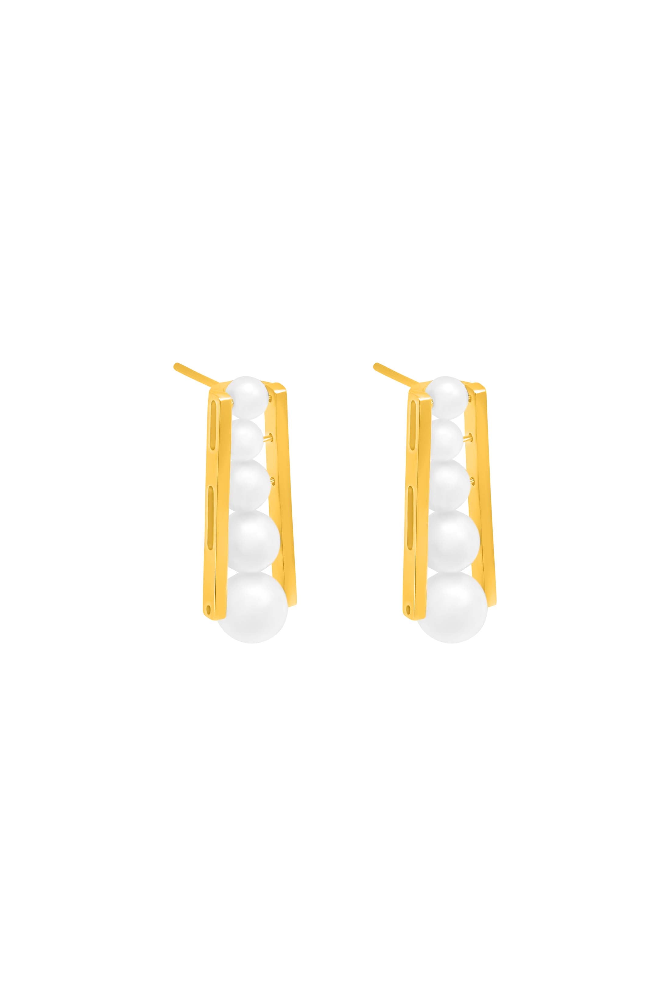 Pearl Cascade Earring Set
