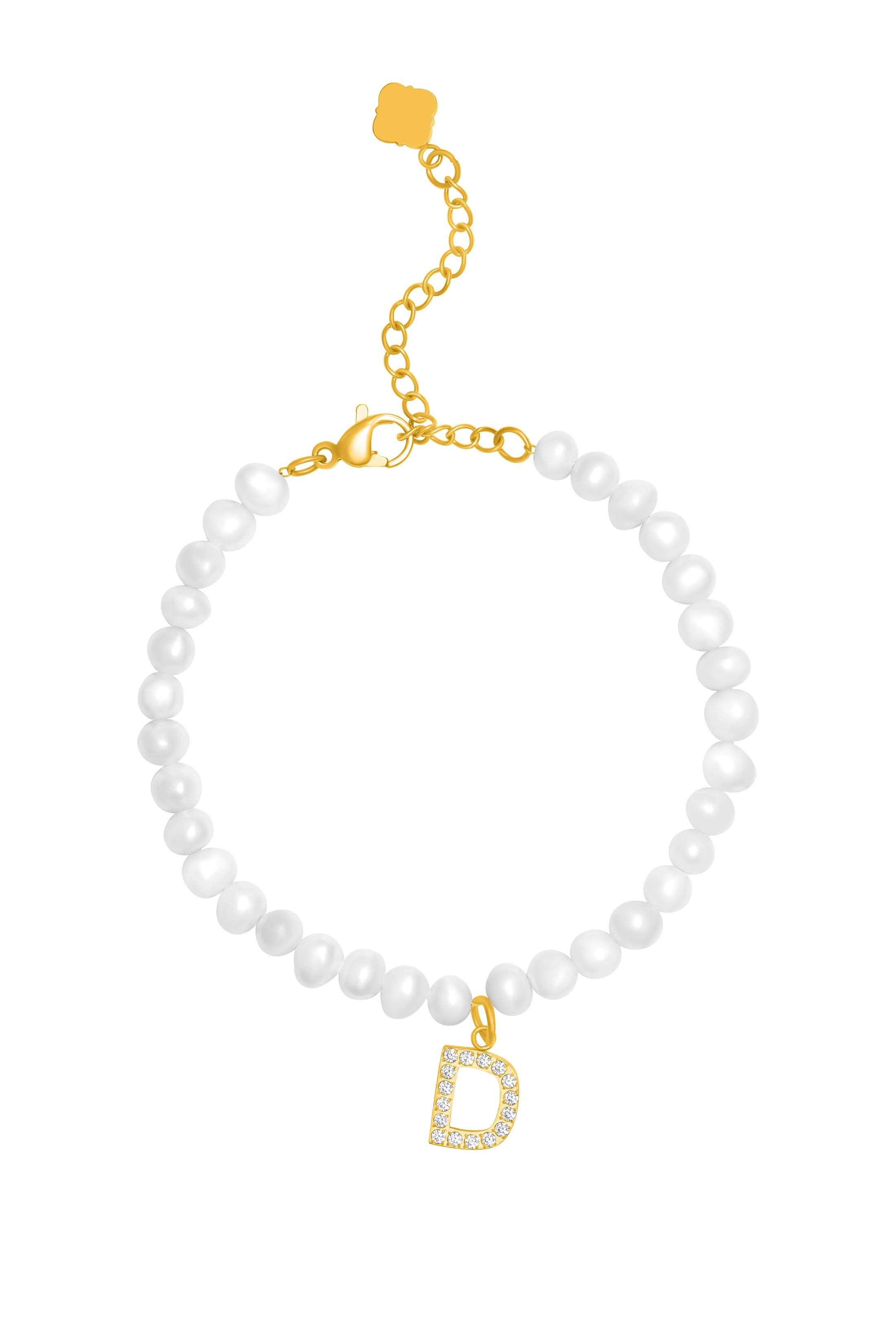 Initial Freshwater Pearl Bracelet