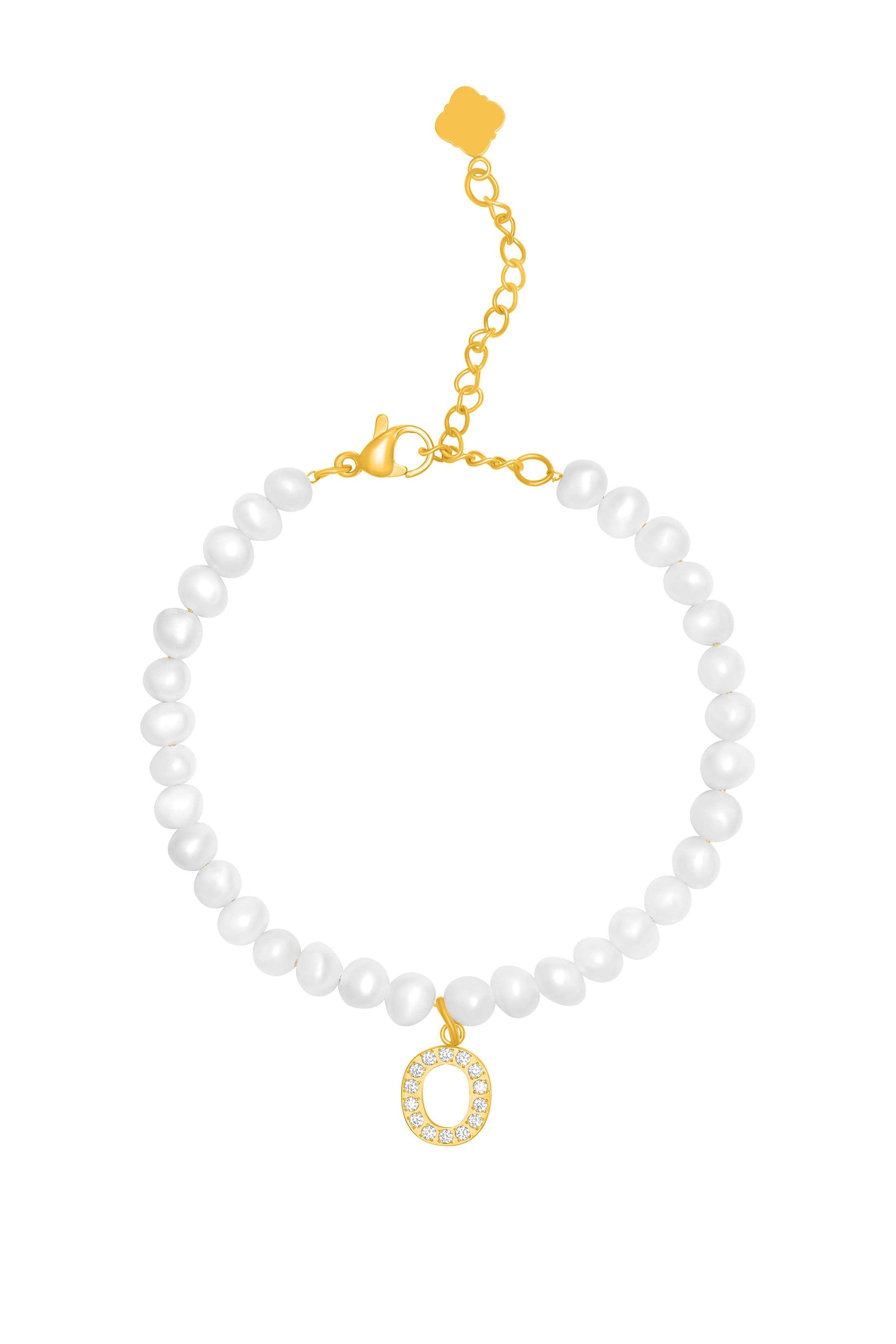 Initial Freshwater Pearl Bracelet