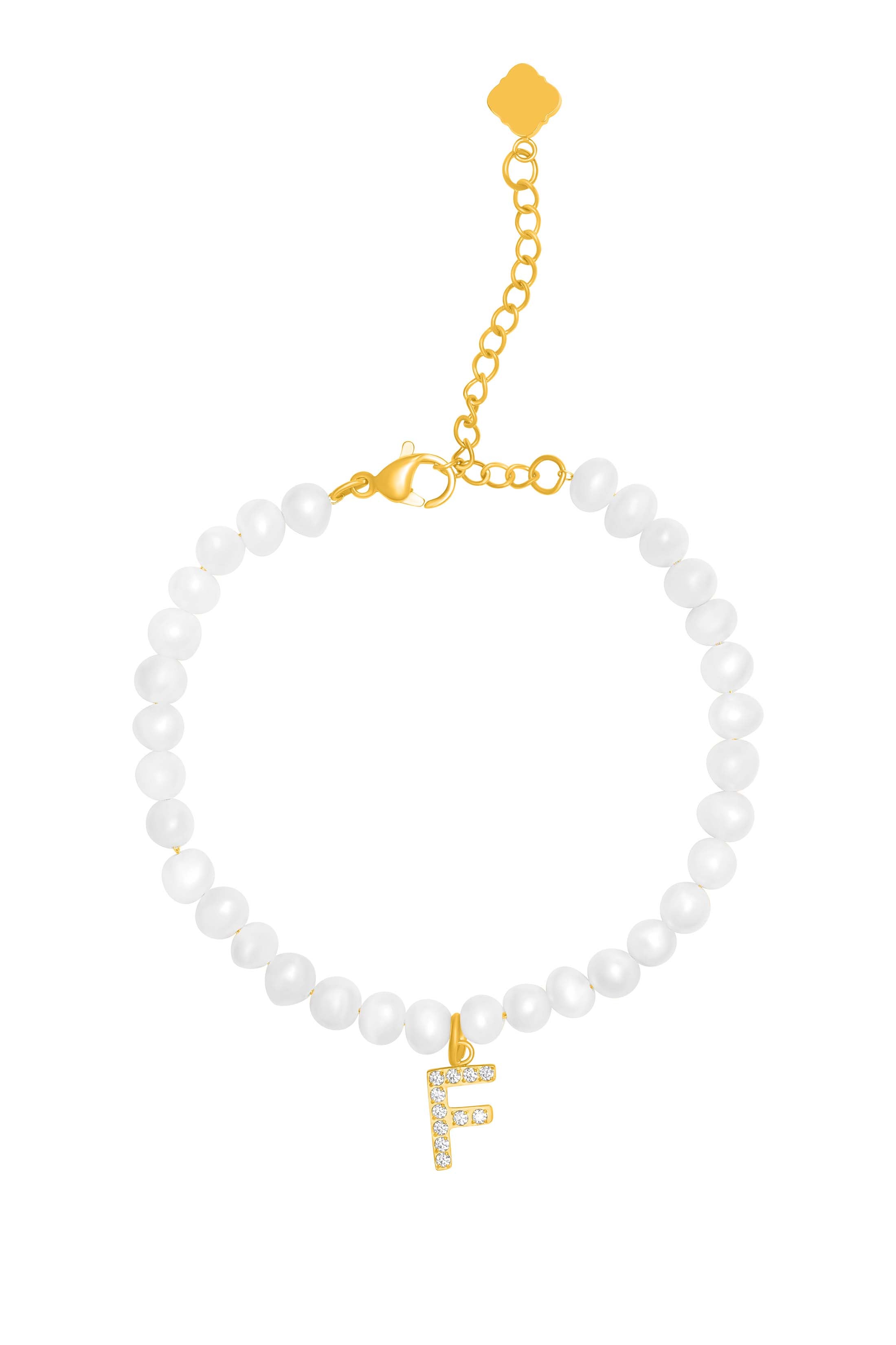 Initial Freshwater Pearl Bracelet