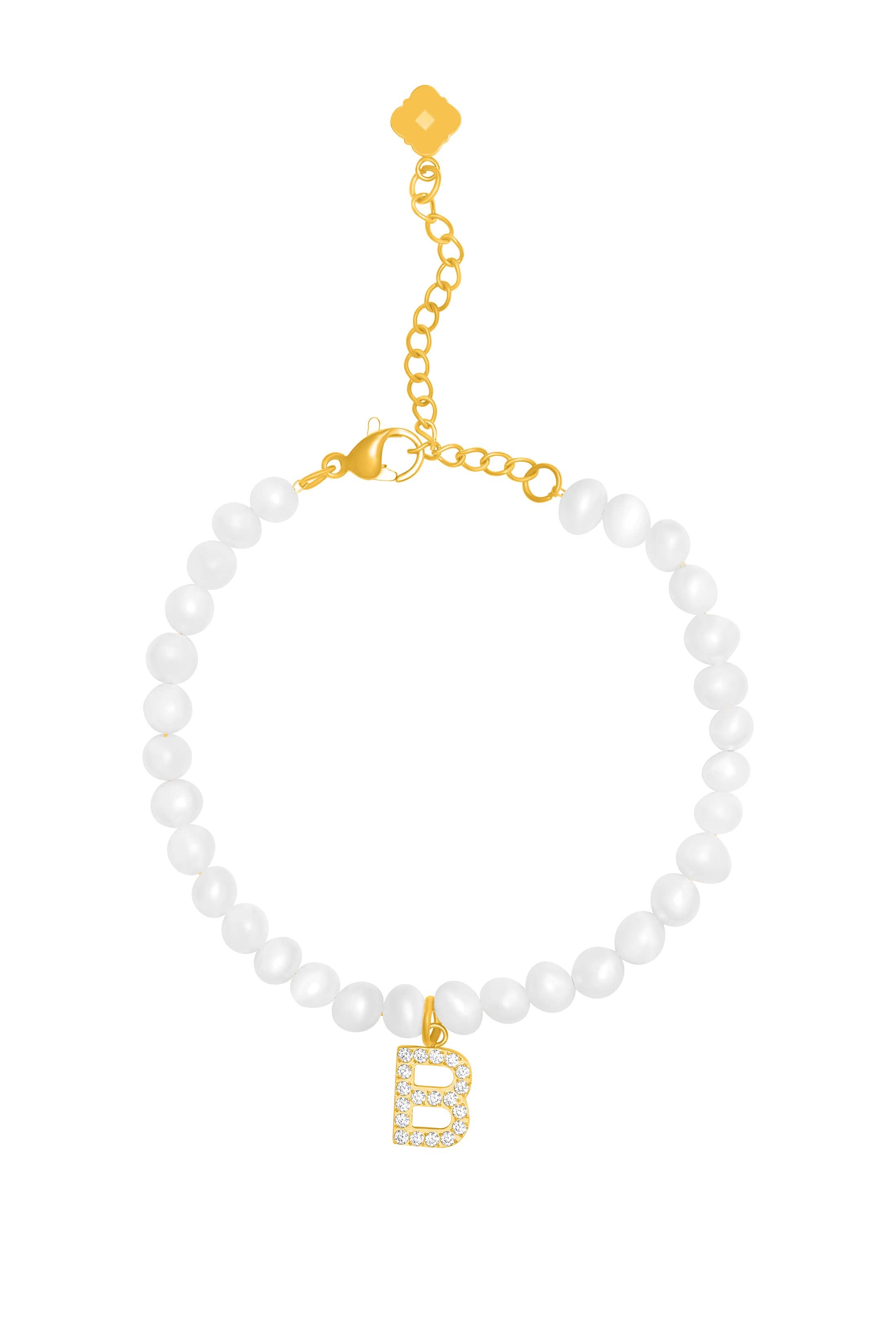 Initial Freshwater Pearl Bracelet