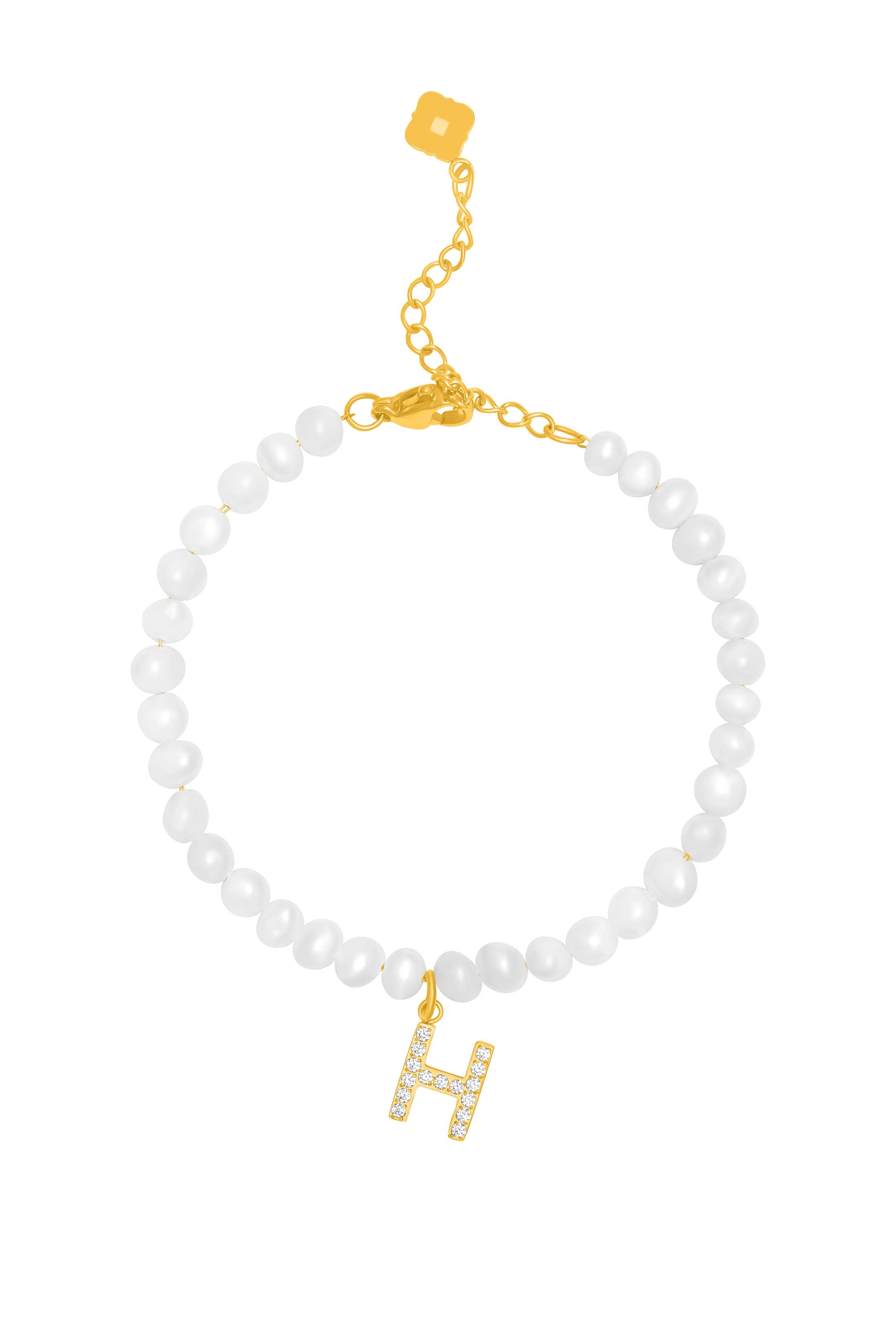 Initial Freshwater Pearl Bracelet