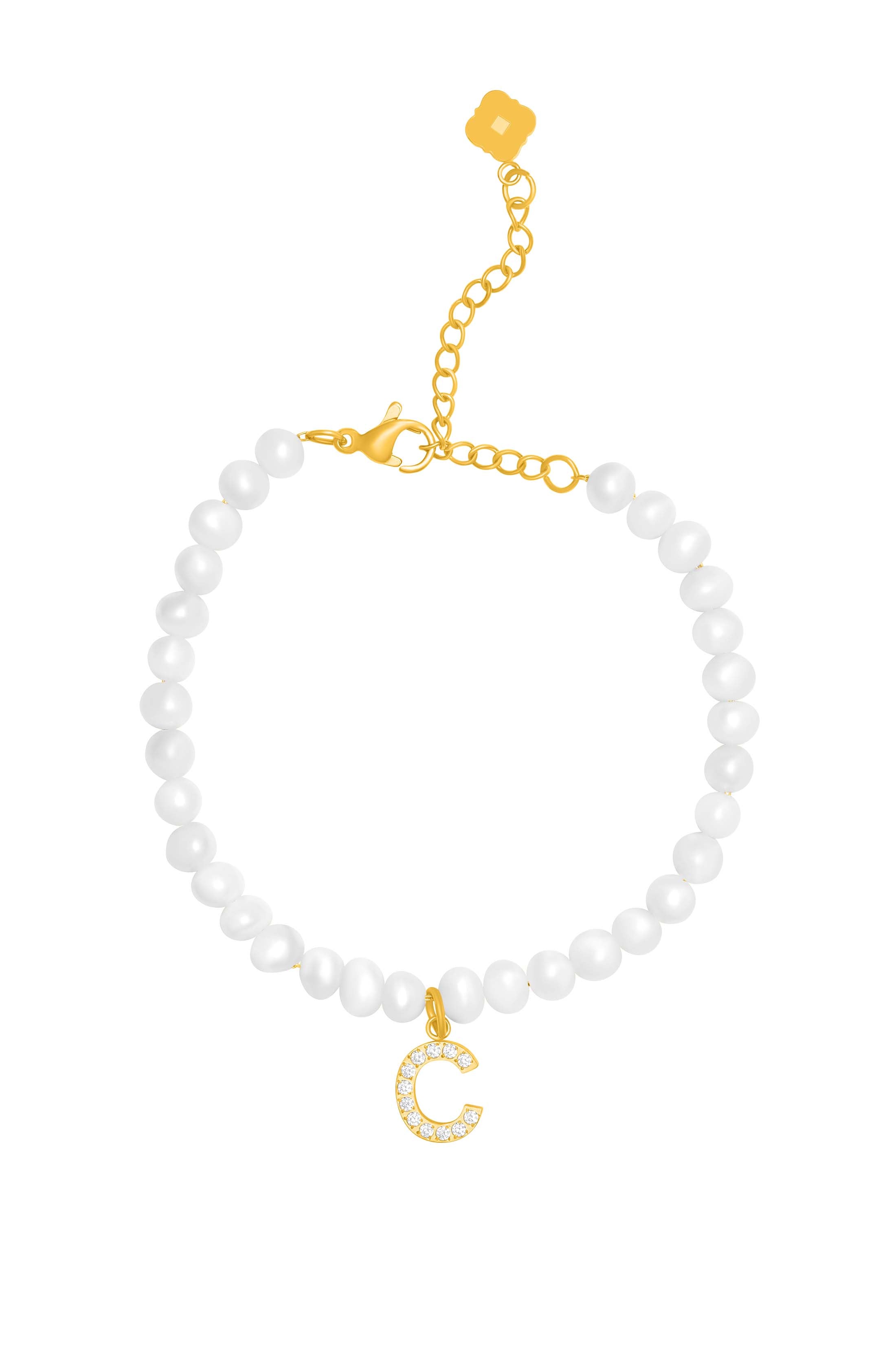 Initial Freshwater Pearl Bracelet
