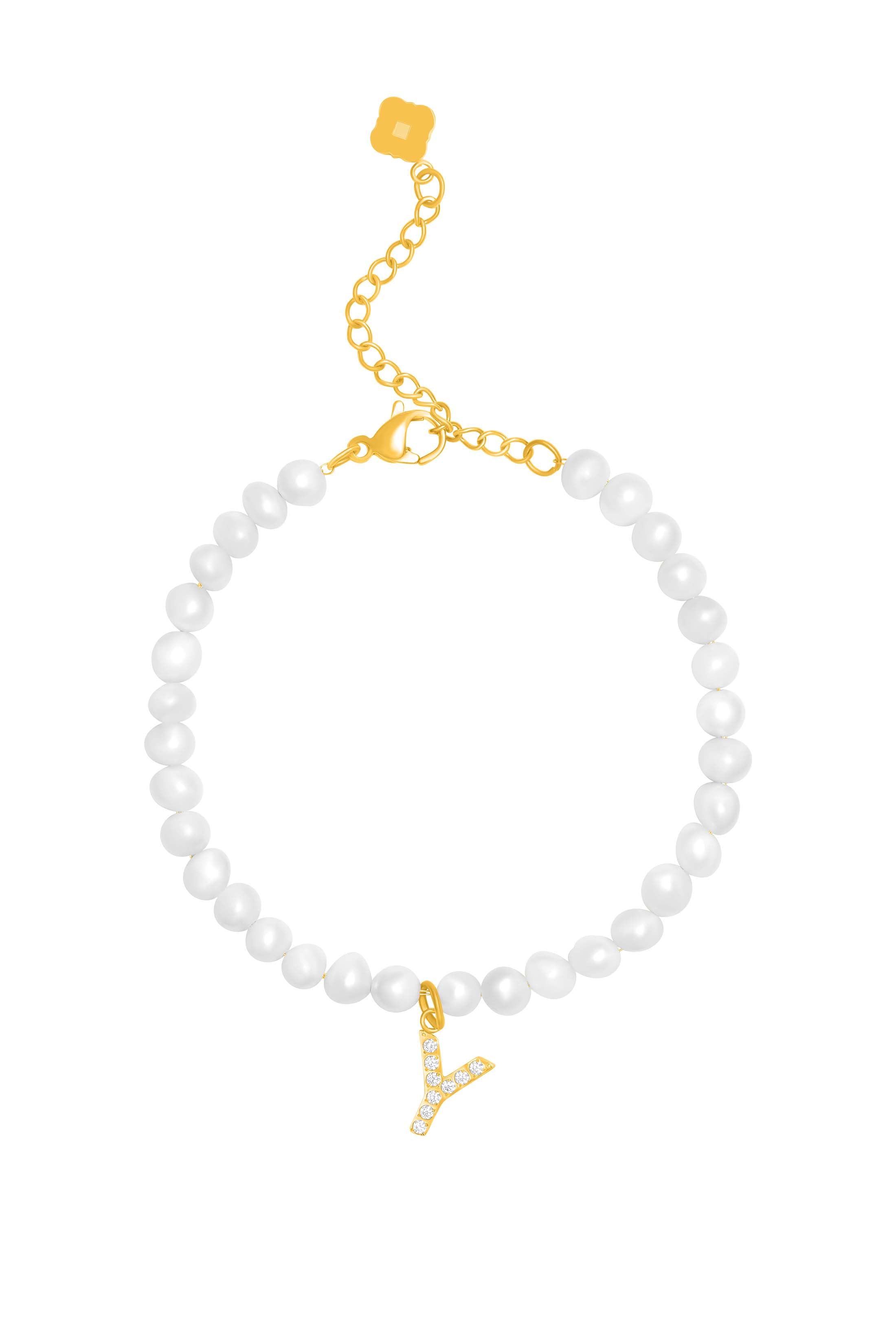 Initial Freshwater Pearl Bracelet