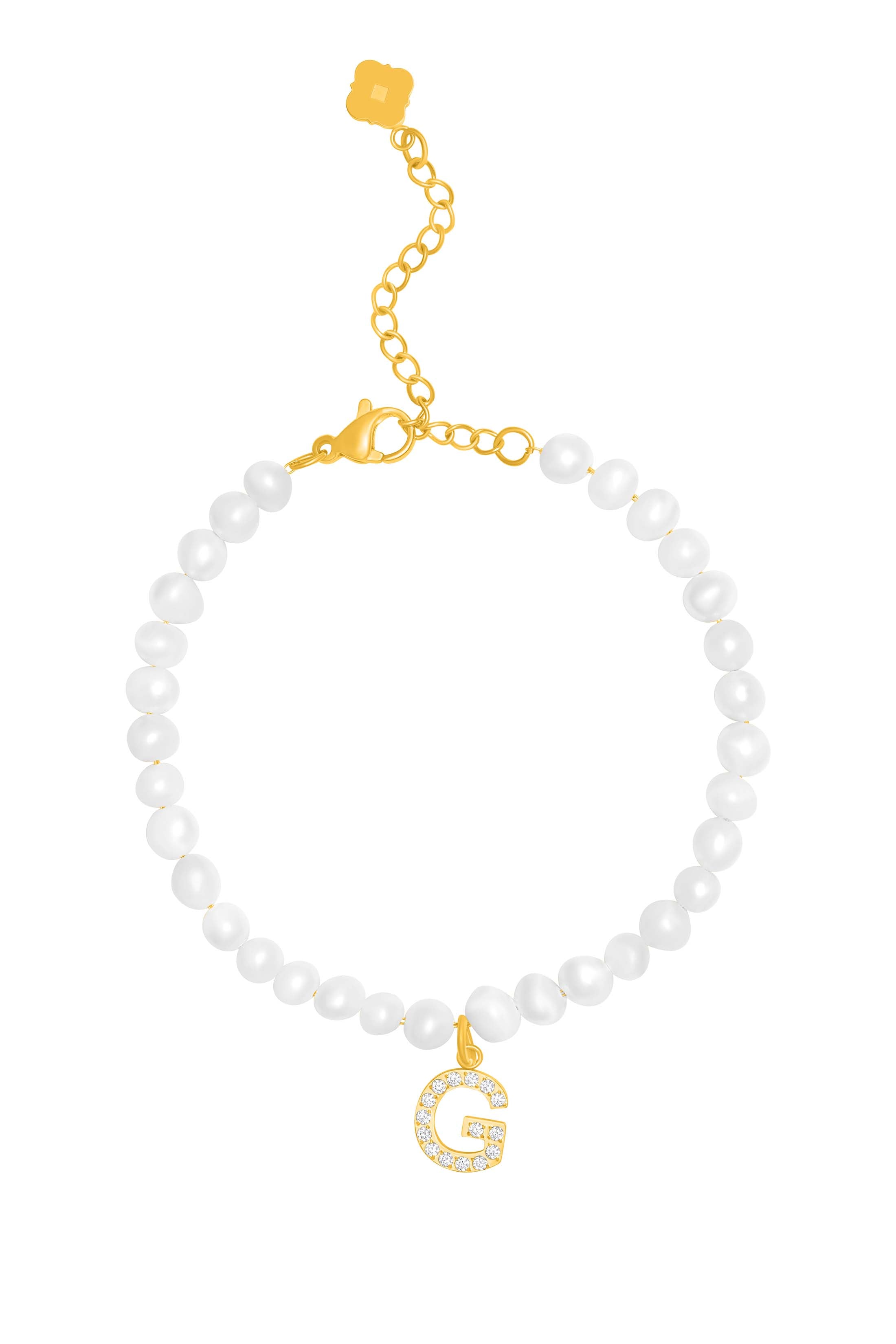 Initial Freshwater Pearl Bracelet