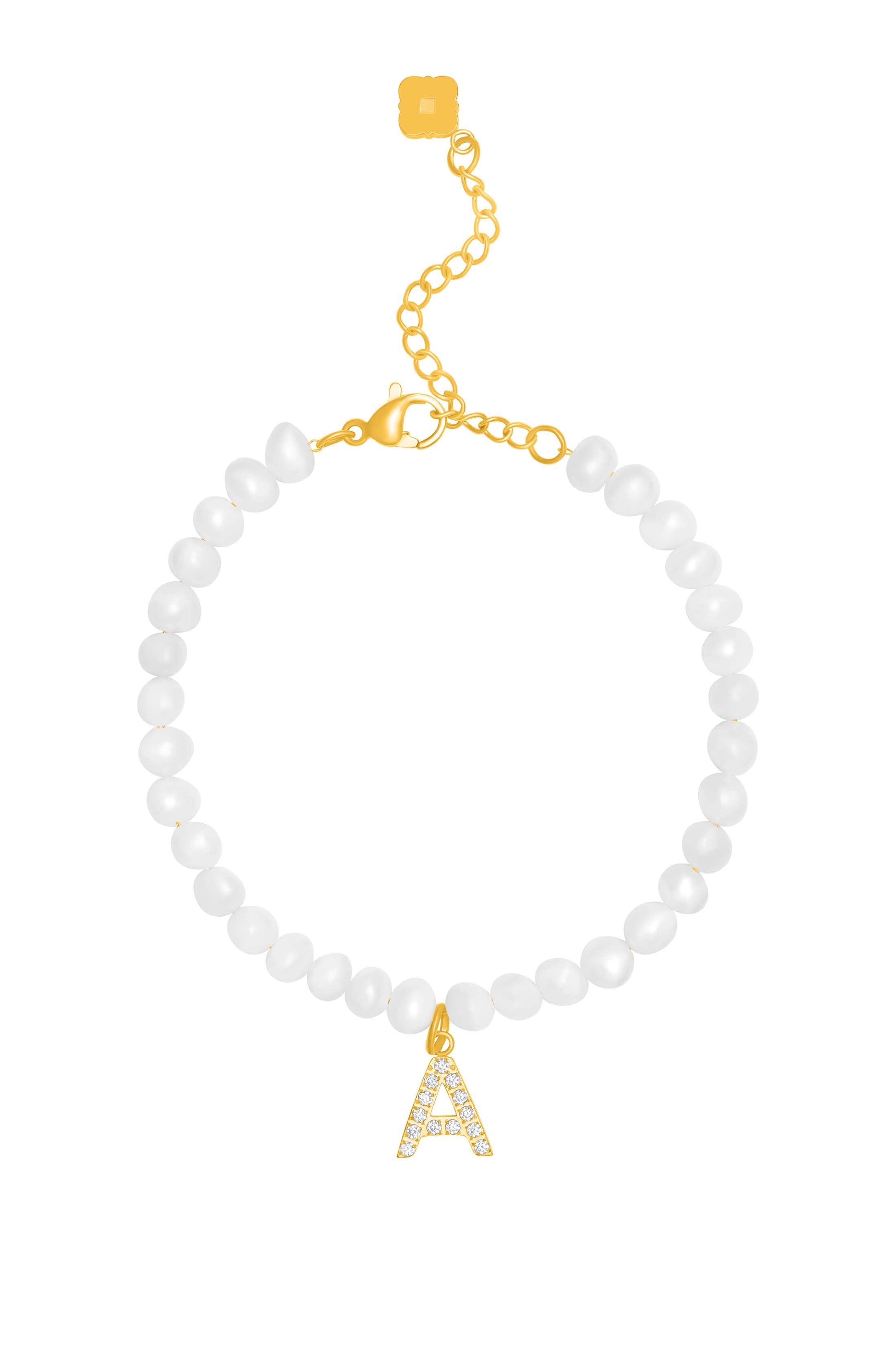 Initial Freshwater Pearl Bracelet