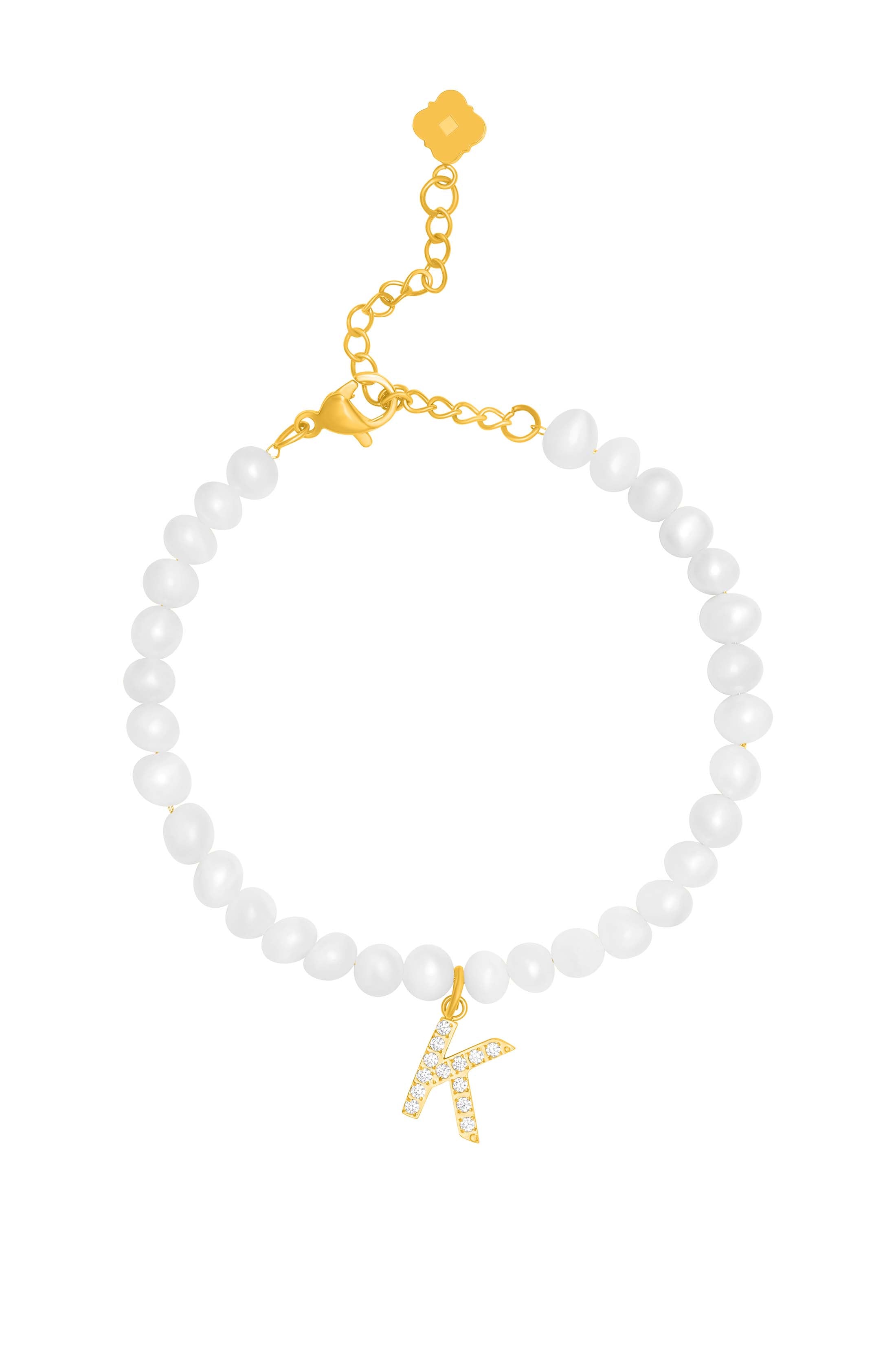 Initial Freshwater Pearl Bracelet