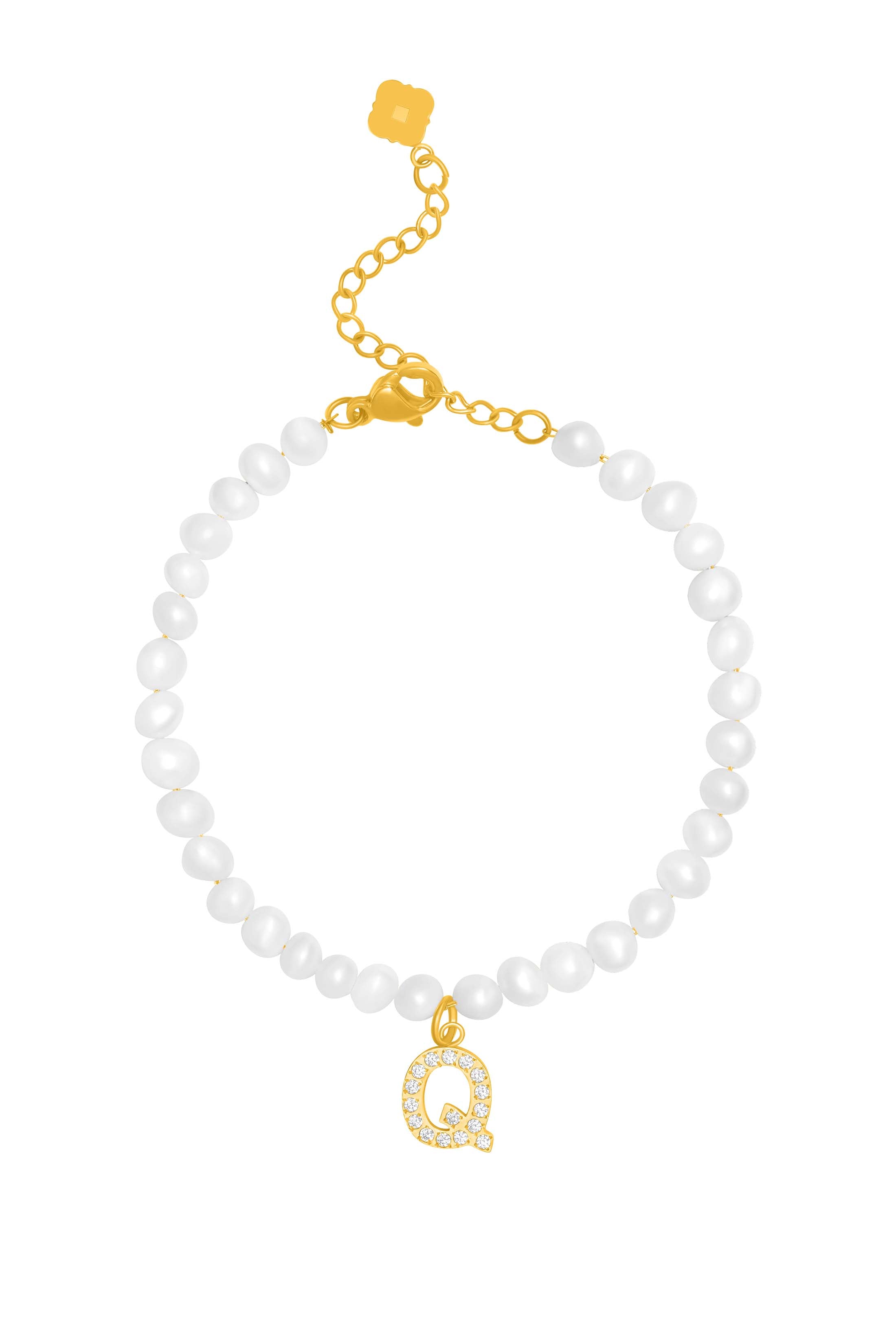 Initial Freshwater Pearl Bracelet