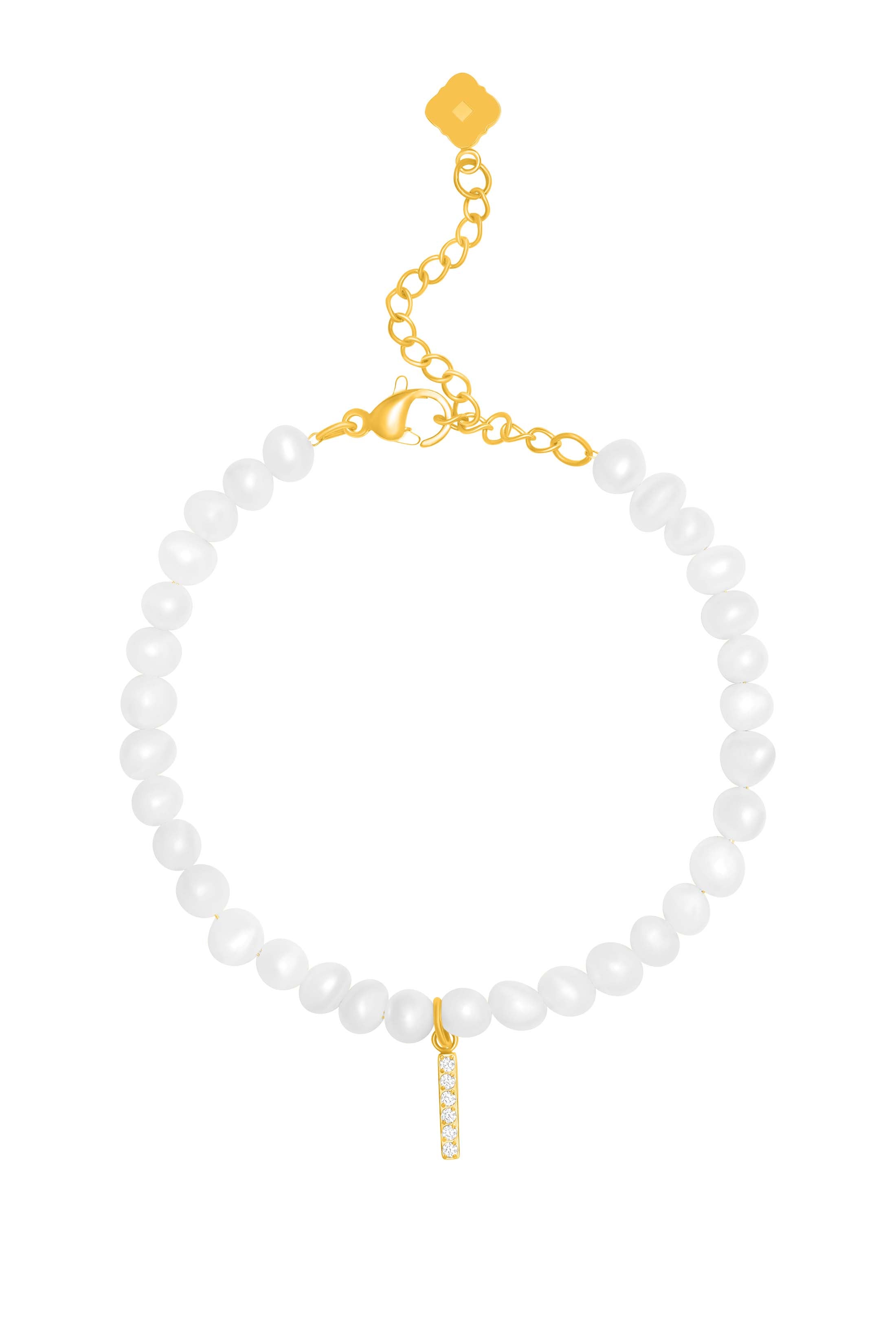 Initial Freshwater Pearl Bracelet