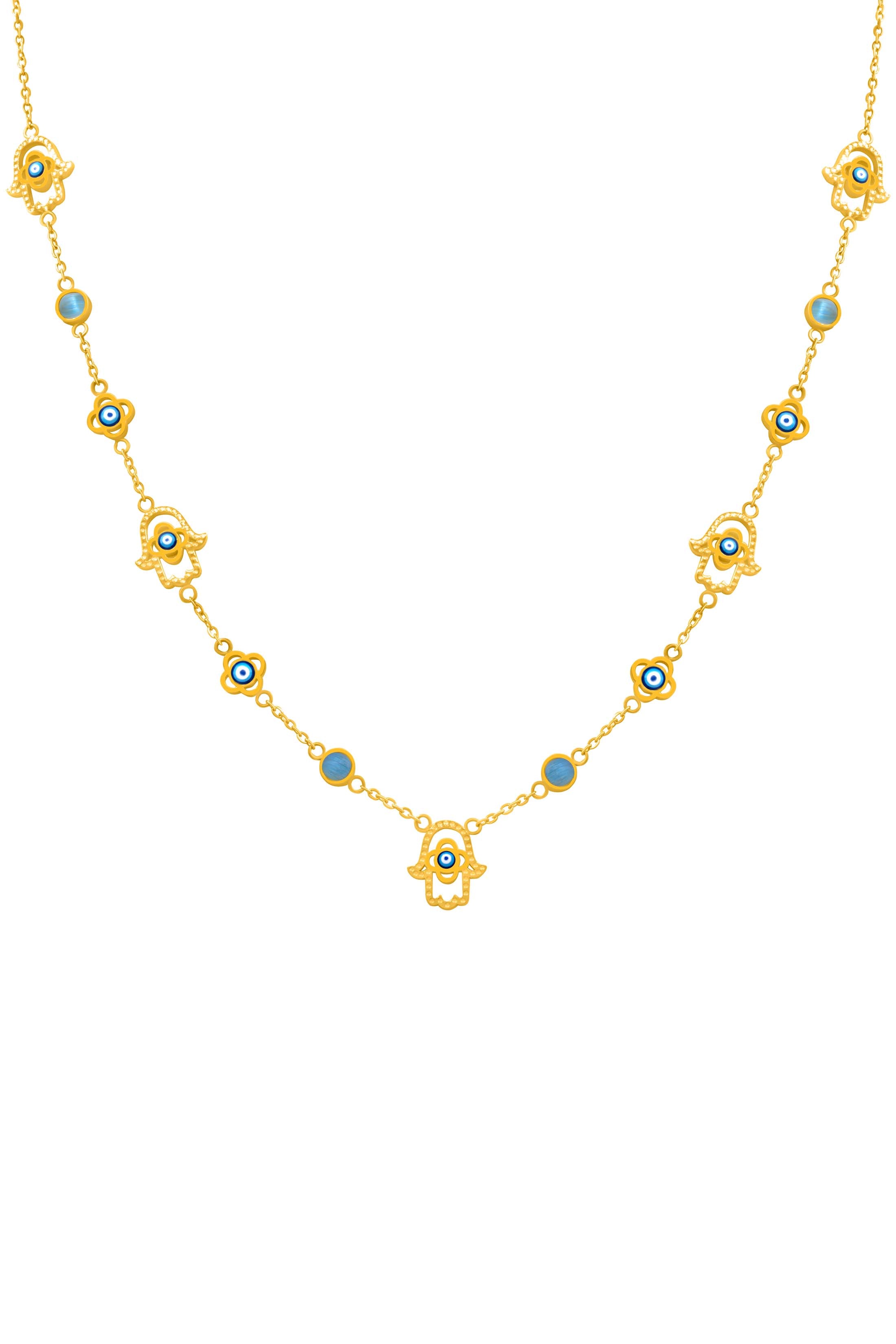 Hamsa Protection Necklace