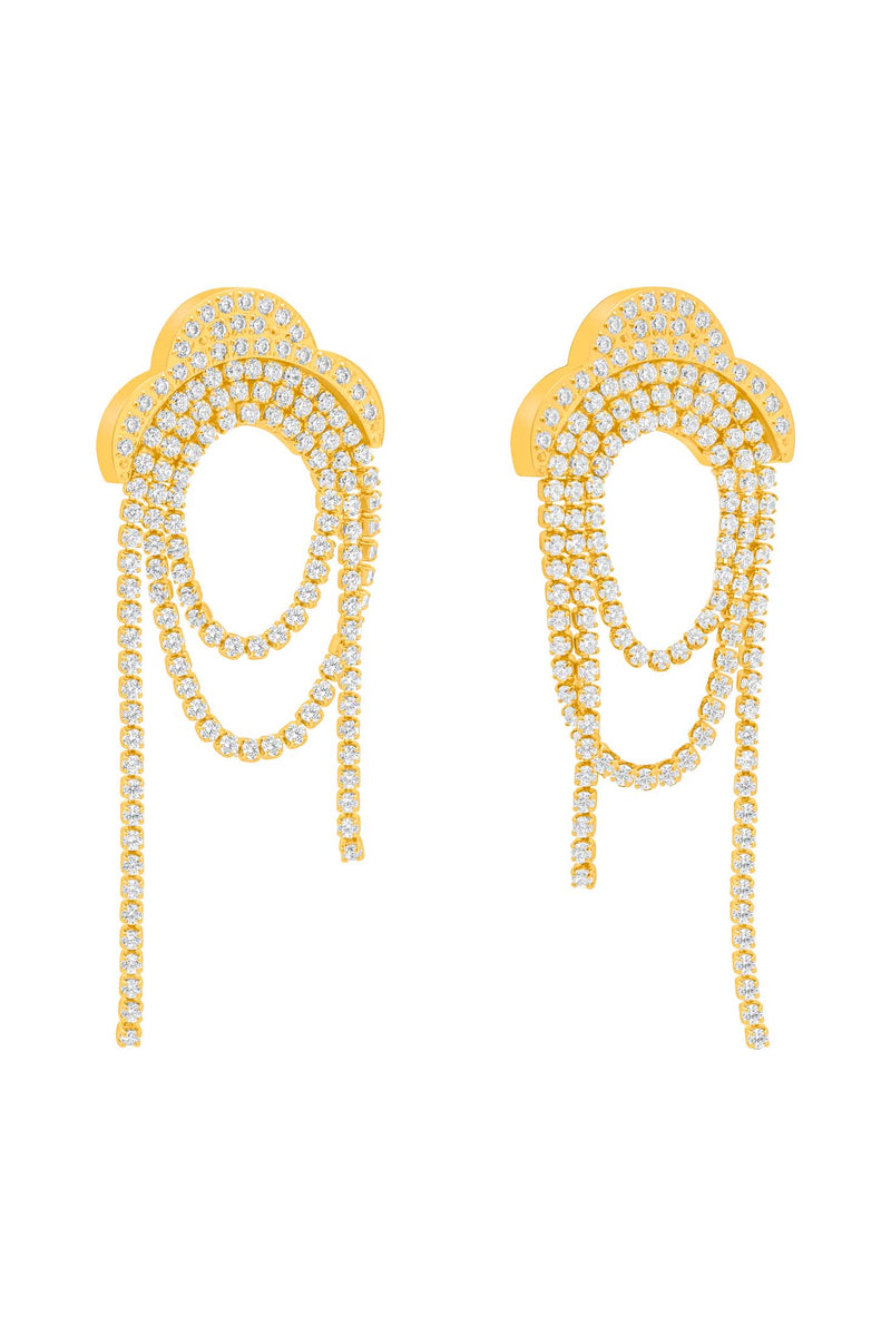 Kelsey s Zirconia Tassel Drop Earring Set Carisma Collections