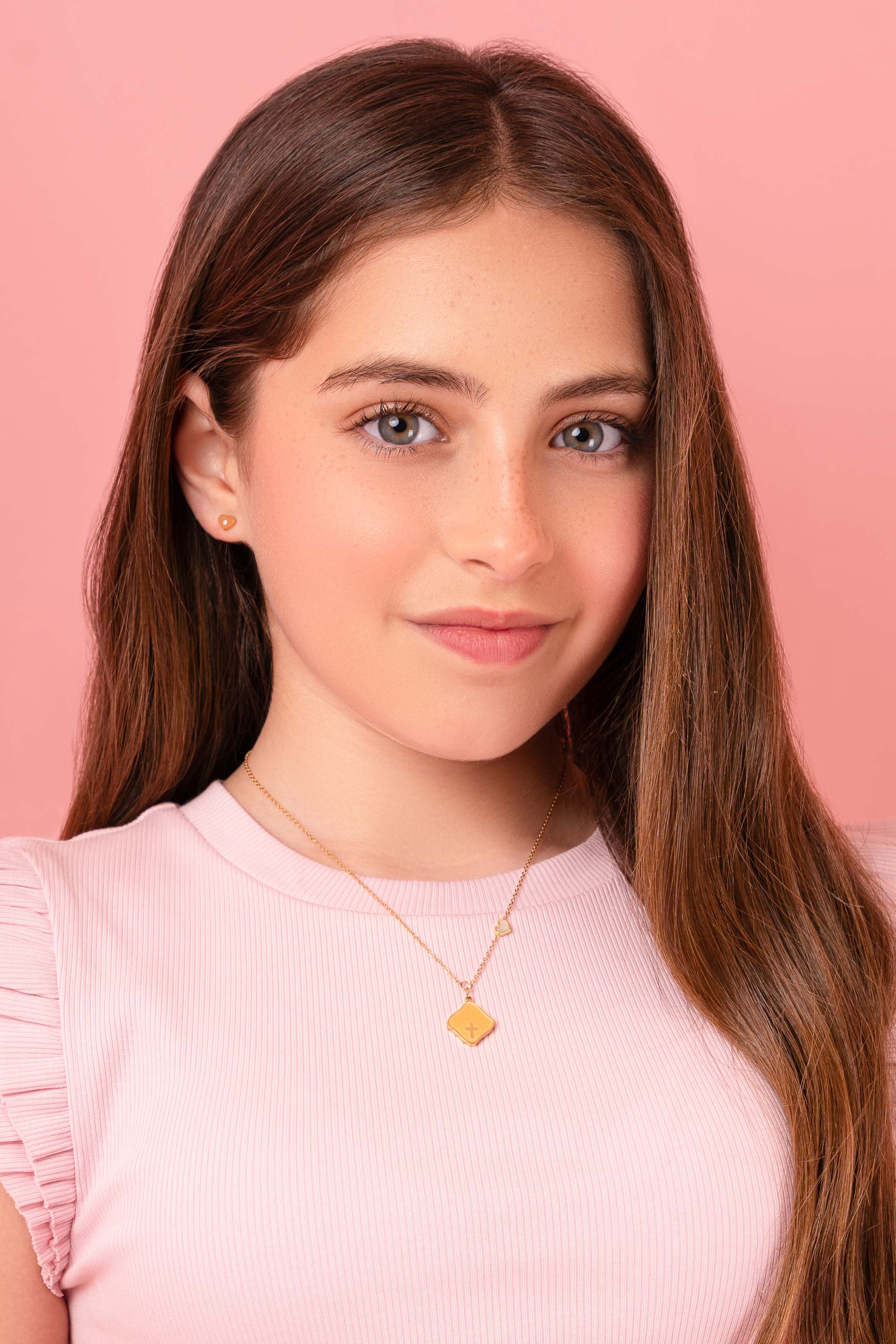 Petite Heart Gold Stud Earring Set