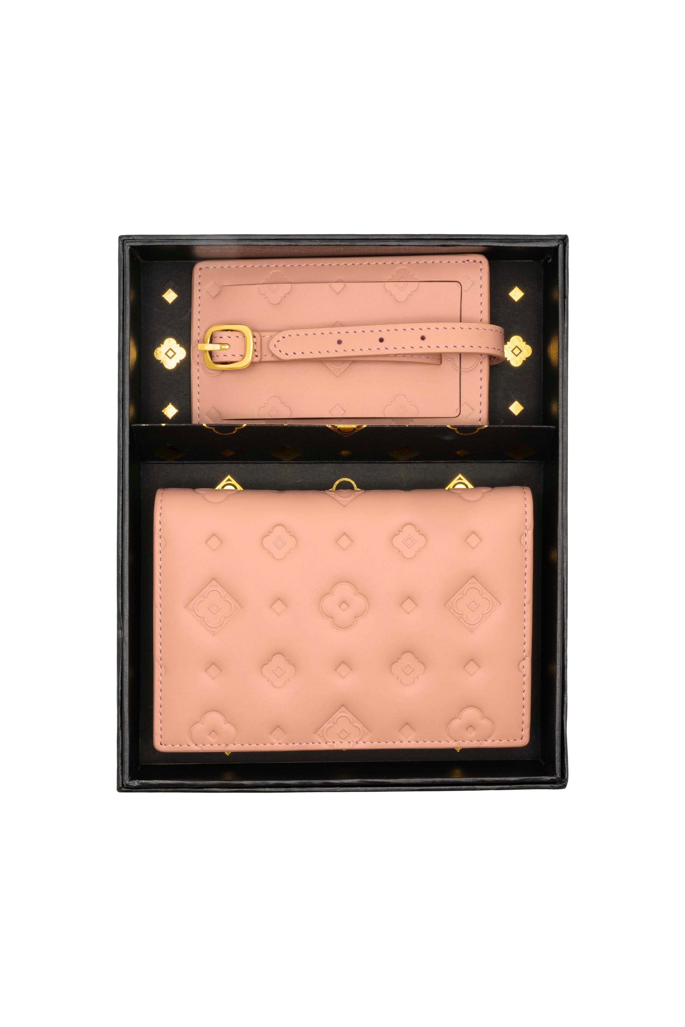 Pink Passport Cover & Luggage Tag