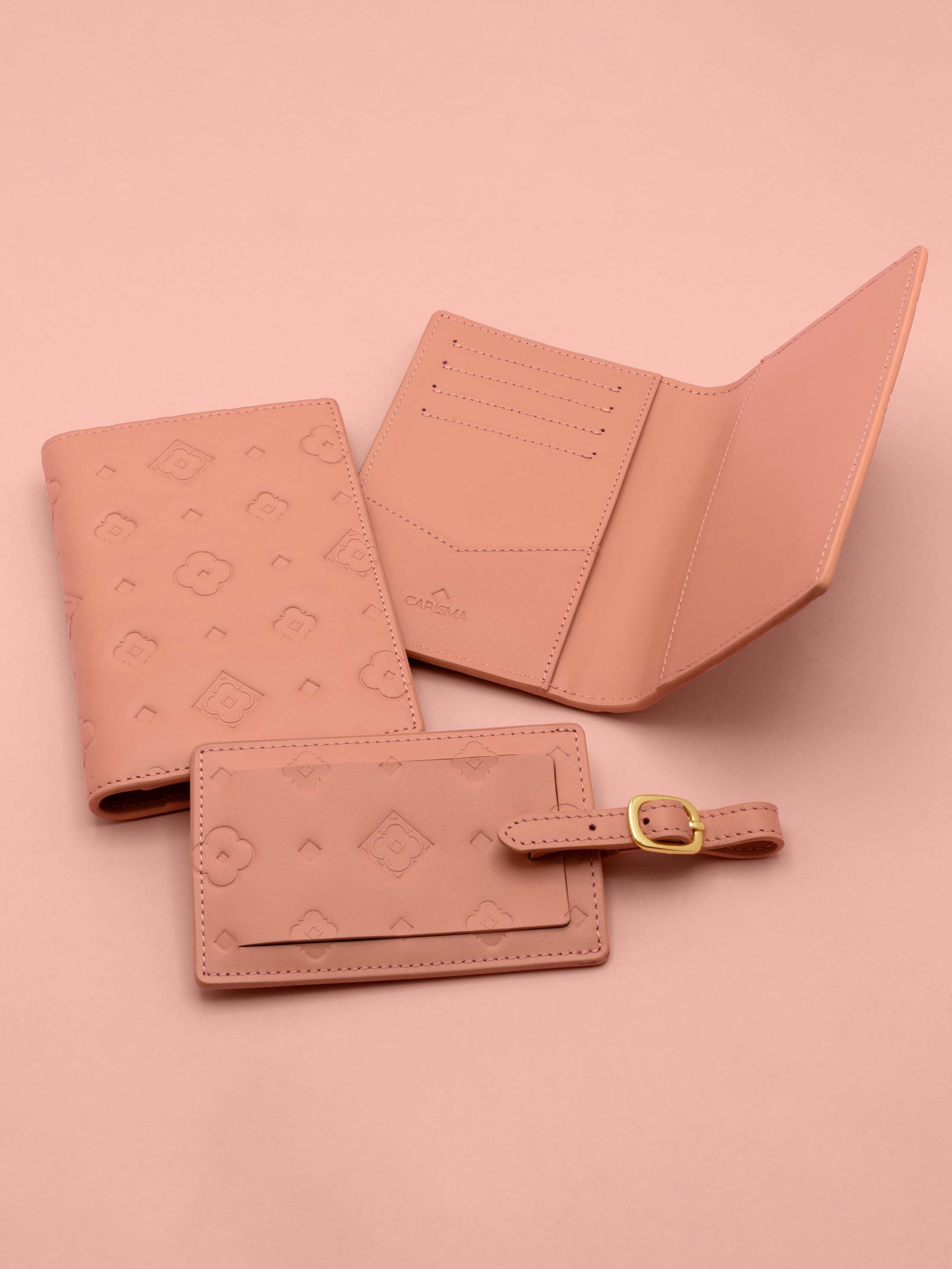 Pink Passport Cover & Luggage Tag