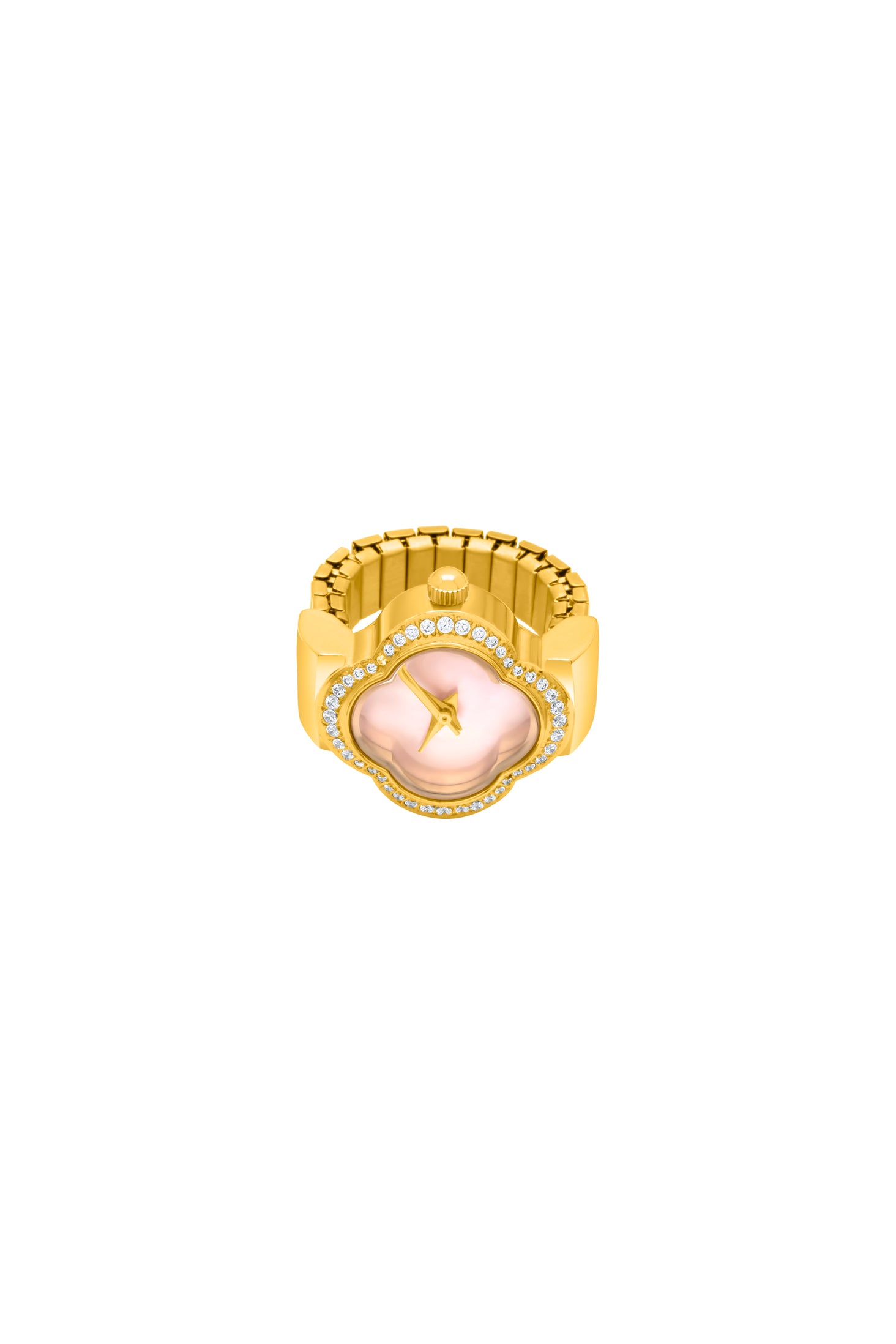 Carisma Pink Mother of Pearl Ring Watch