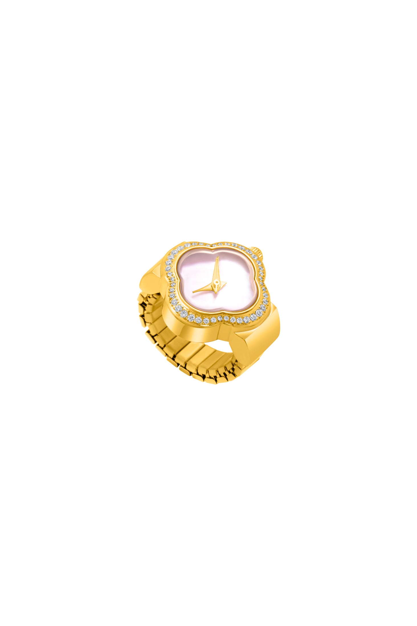 Carisma Pink Mother of Pearl Ring Watch