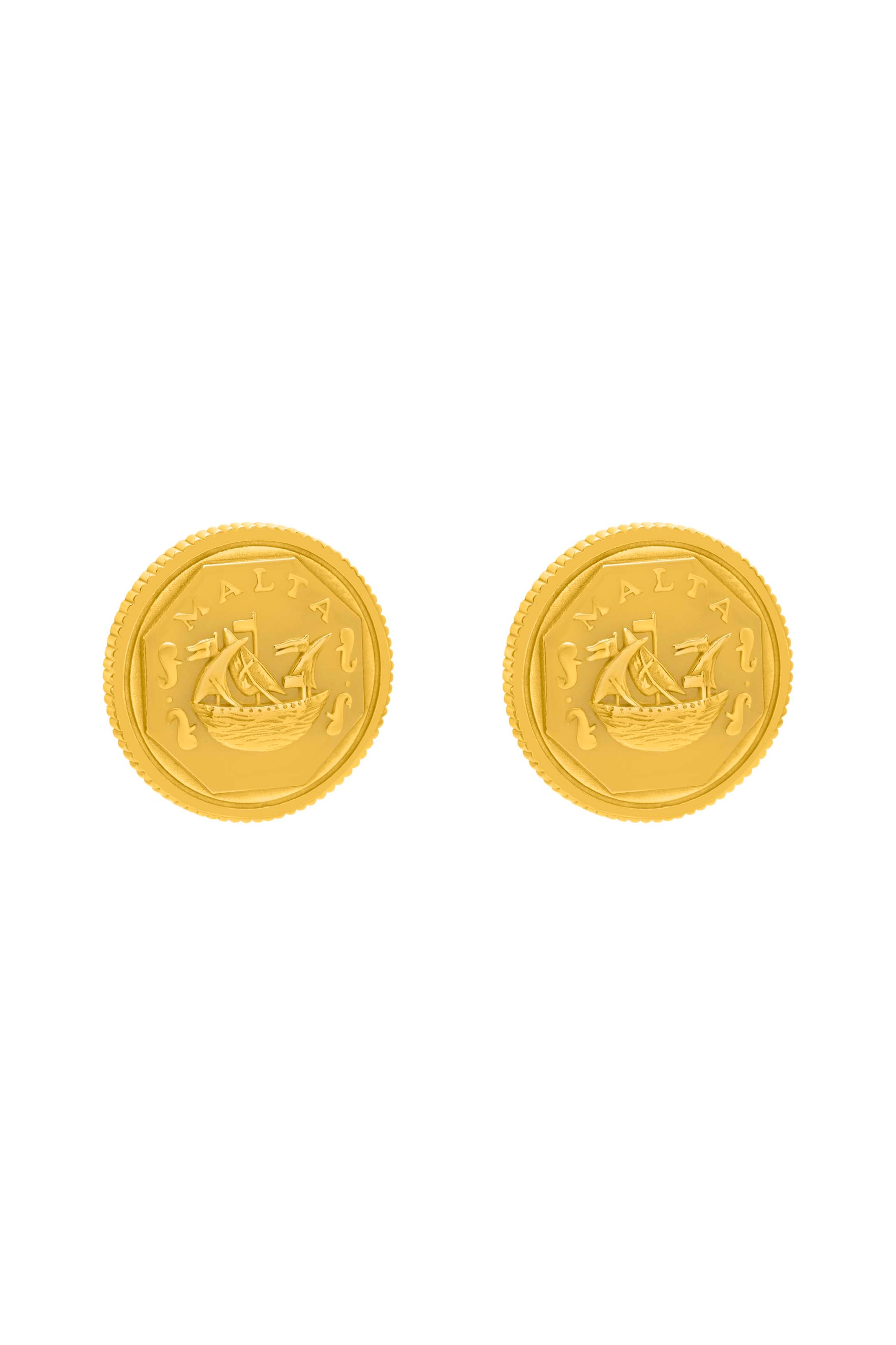 Xini Coin Statement Stud Earring Set