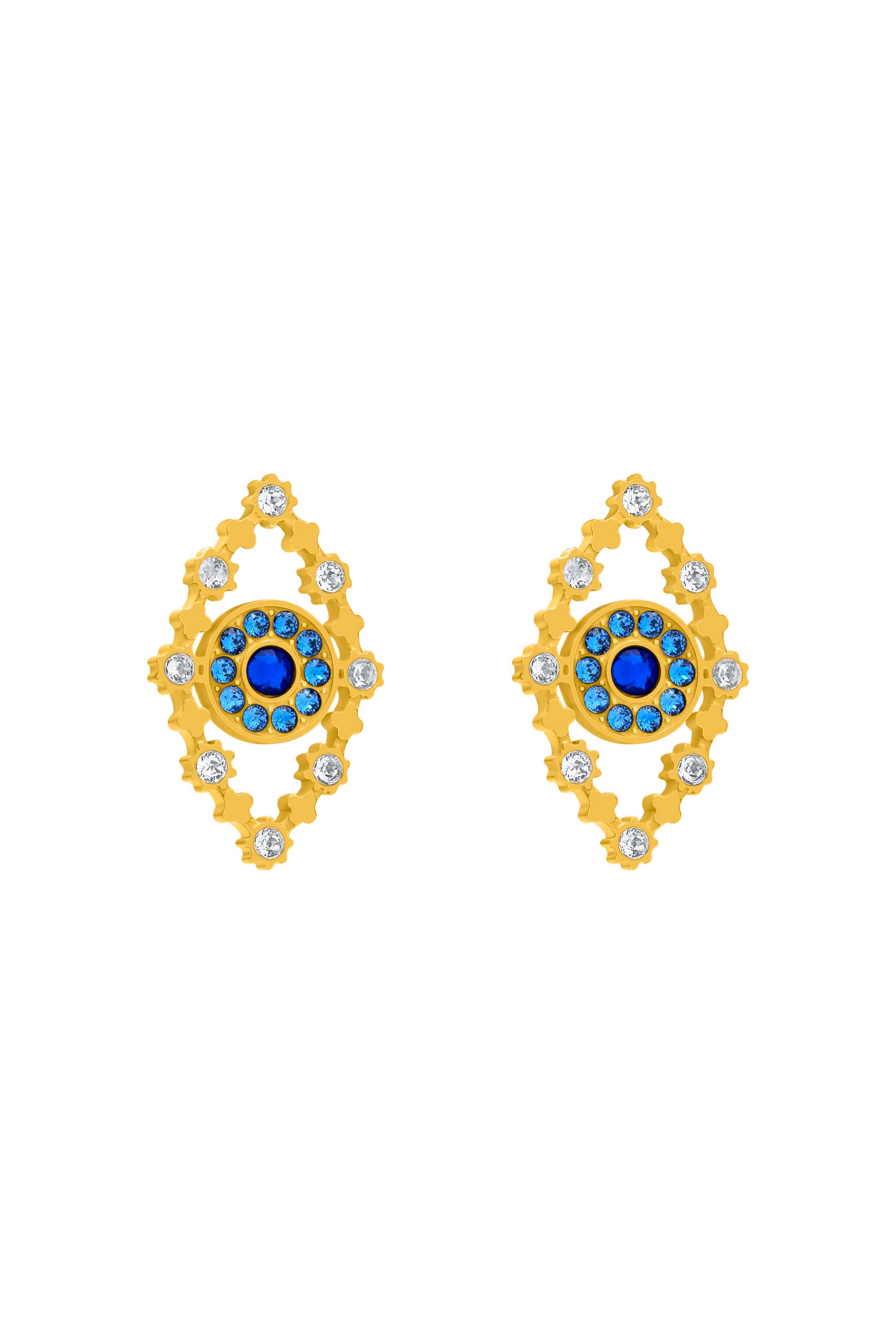Milos Evil Eye Statement Stud Earring Set