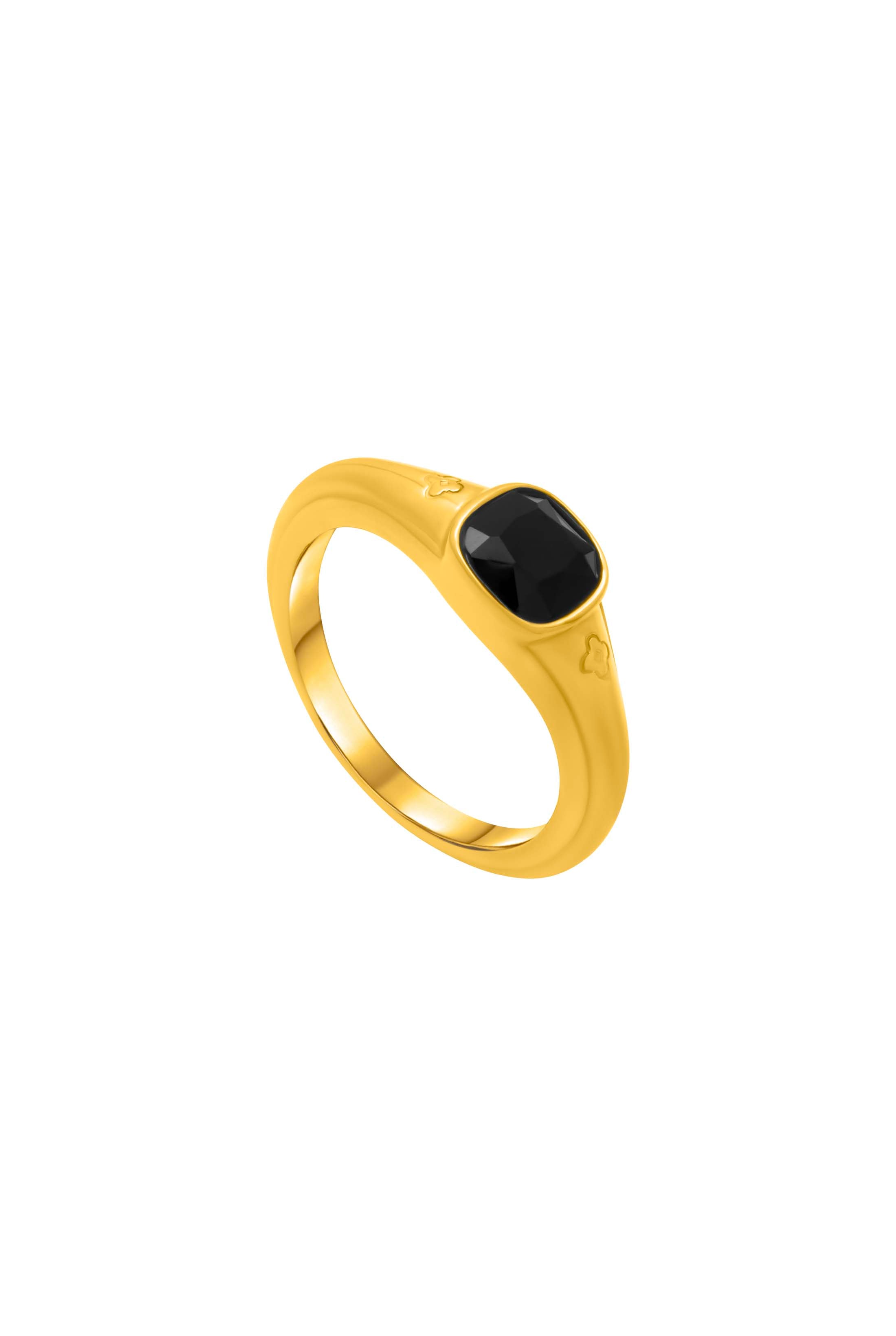 Black Zirconia Accent Ring