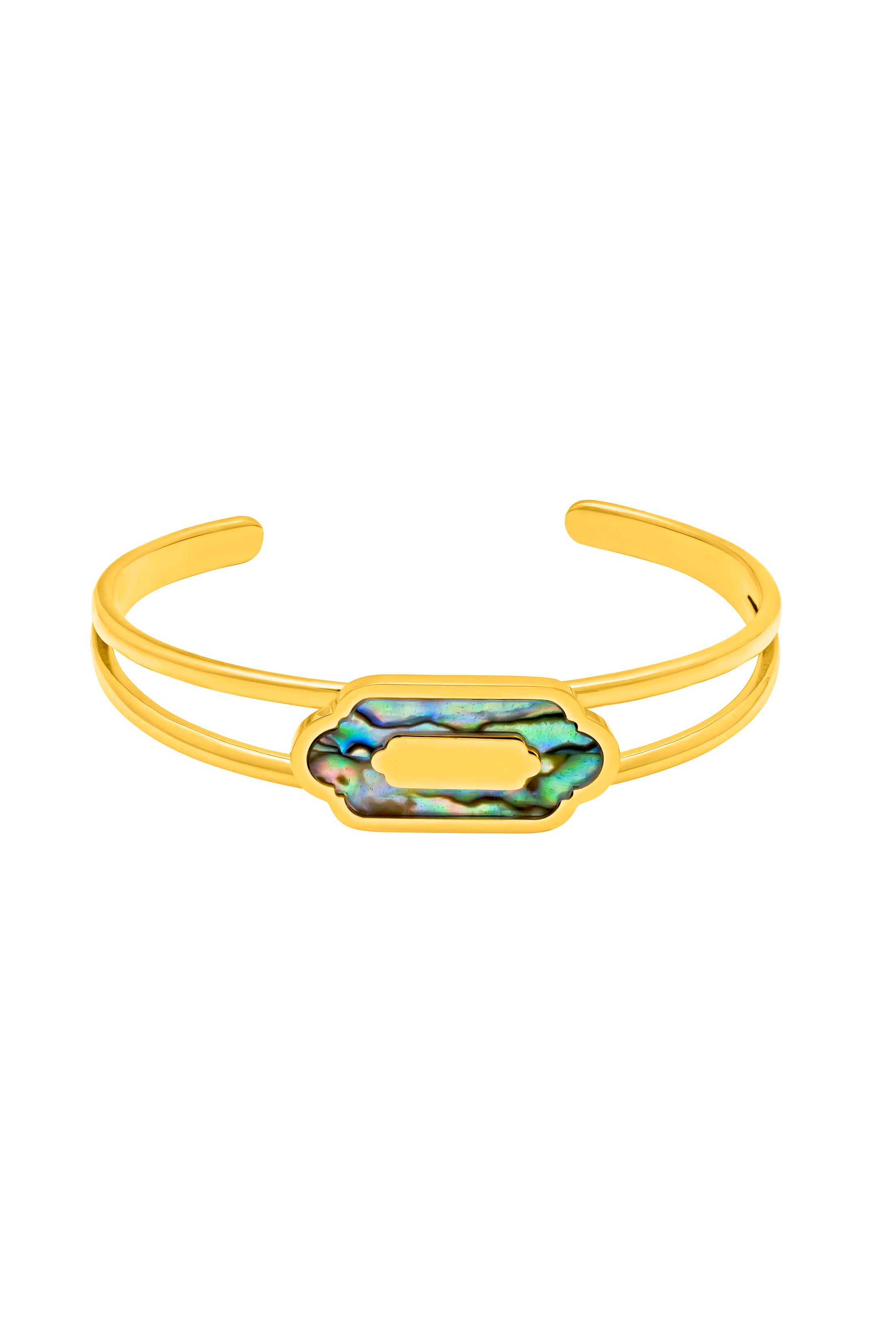 Blue Lagoon Abalone Bangle
