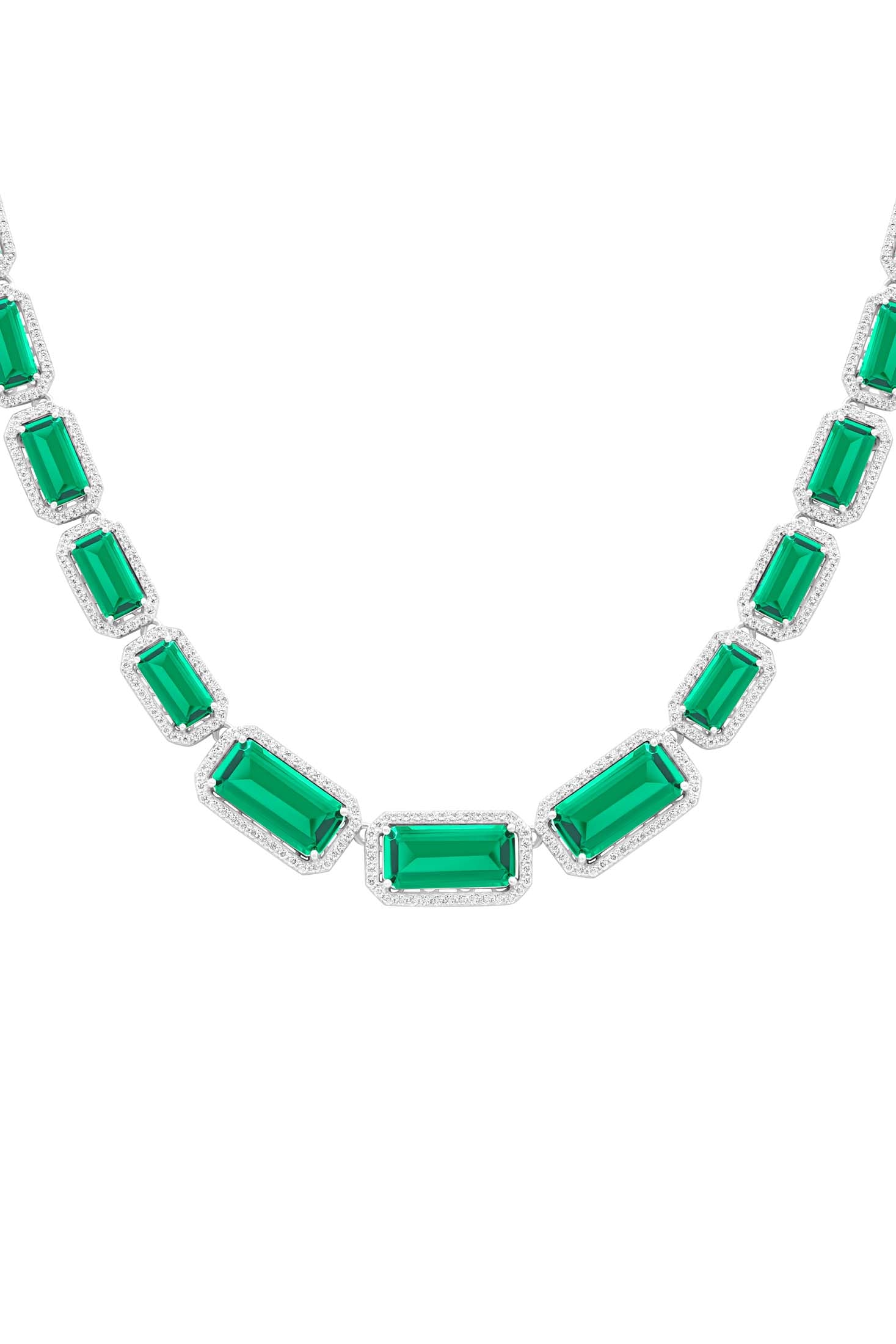Emerald Elegance Statement Necklace