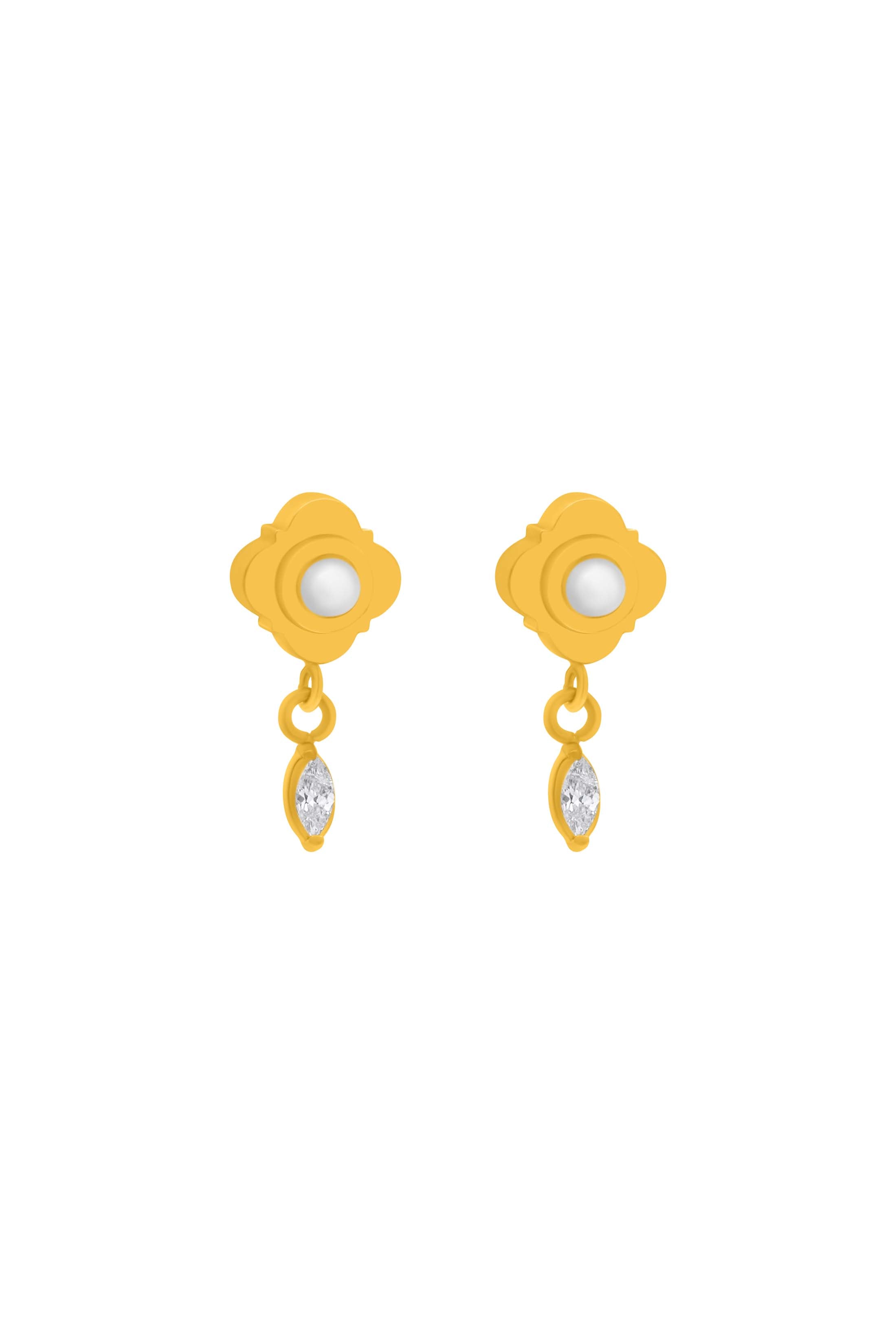 Petite Perla Drop Stud Earring Set