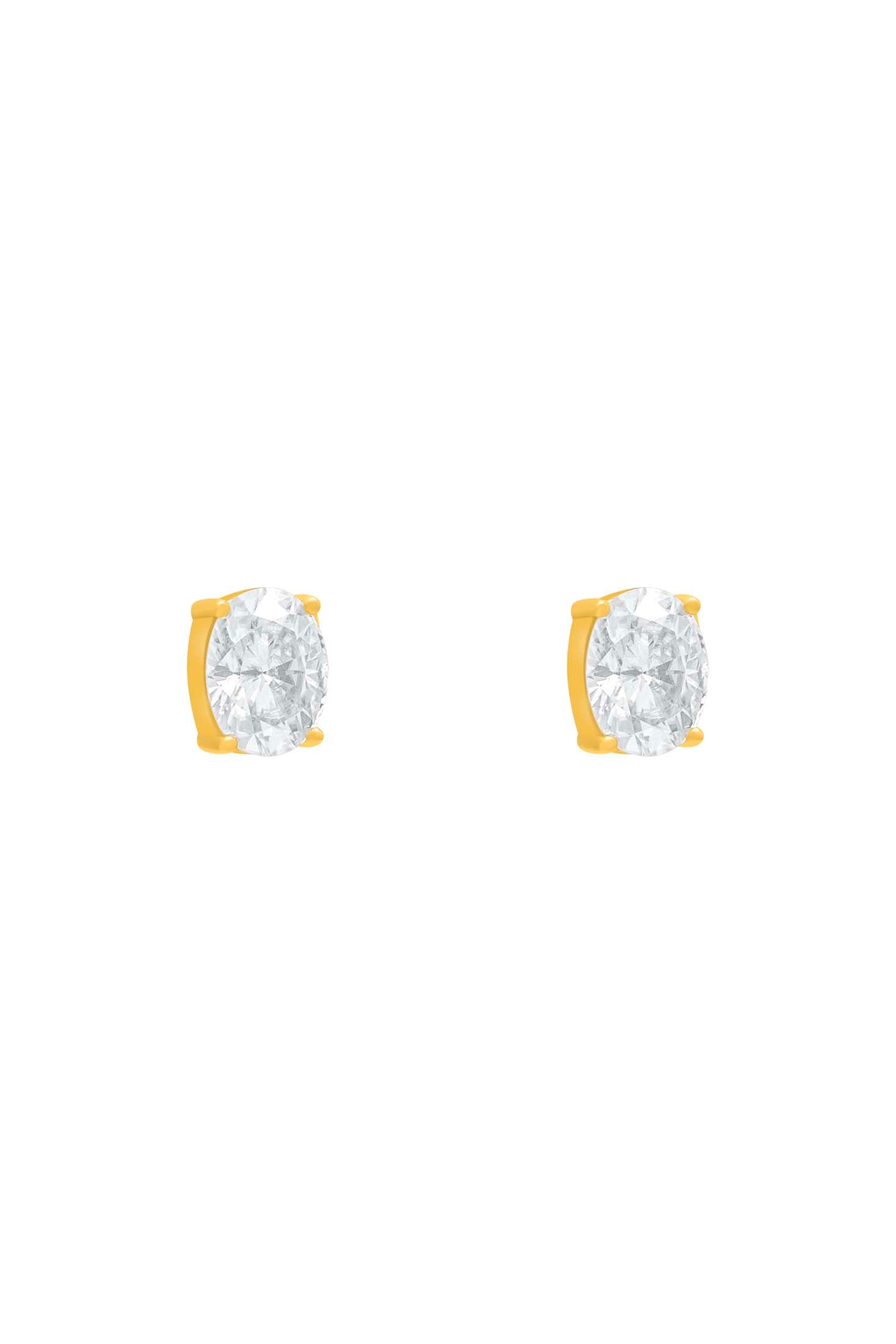 Moissanite Stud Earring Set in 18k Gold Vermeil