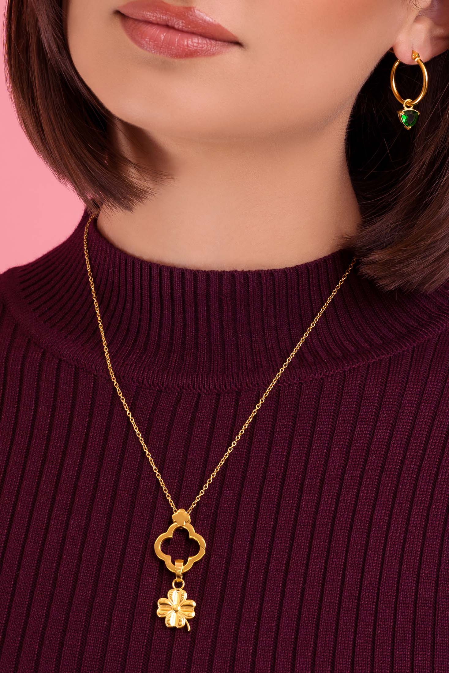 Carisma Logo Stackable Charm Necklace Gift Set