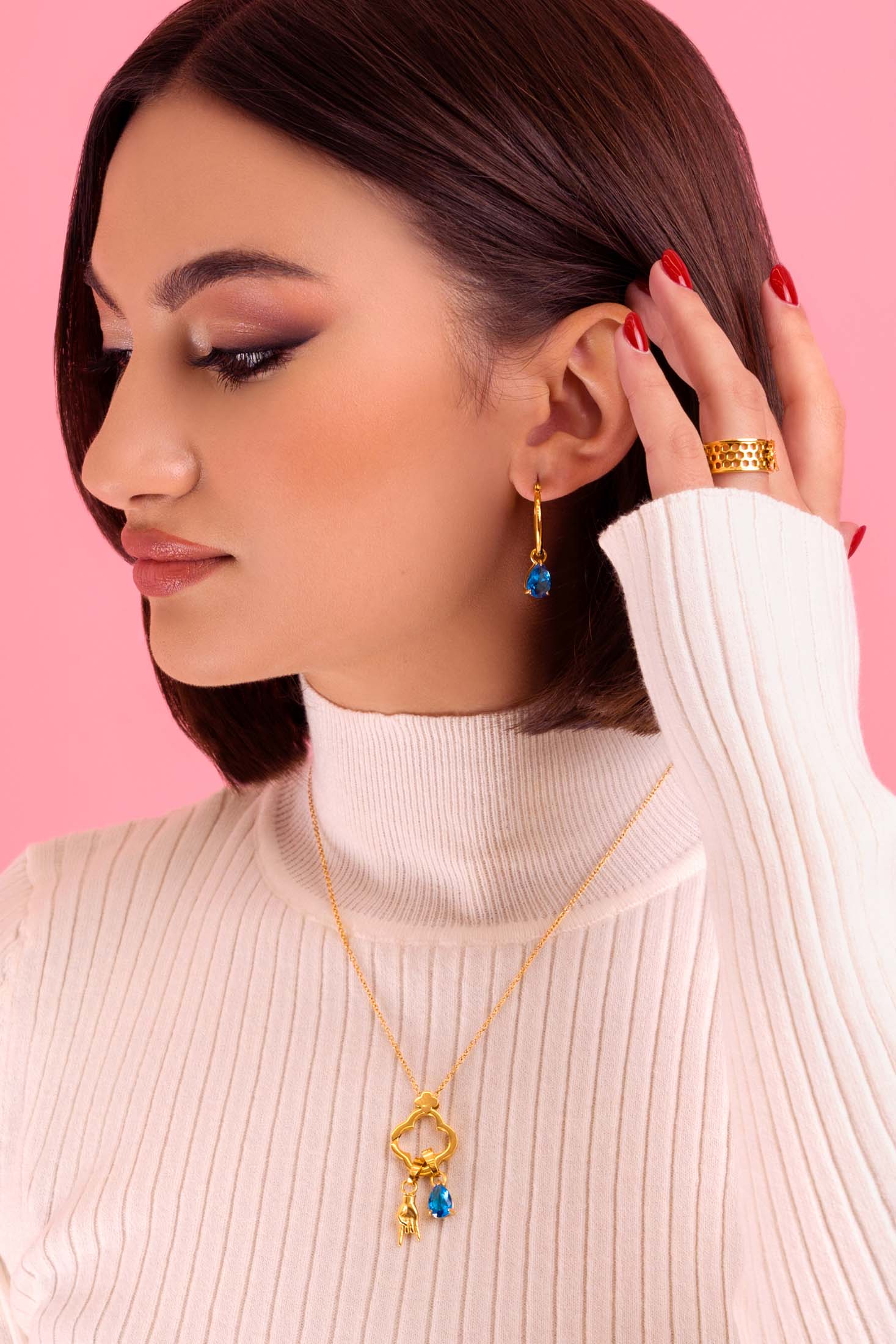 Carisma Logo Stackable Charm Necklace Gift Set