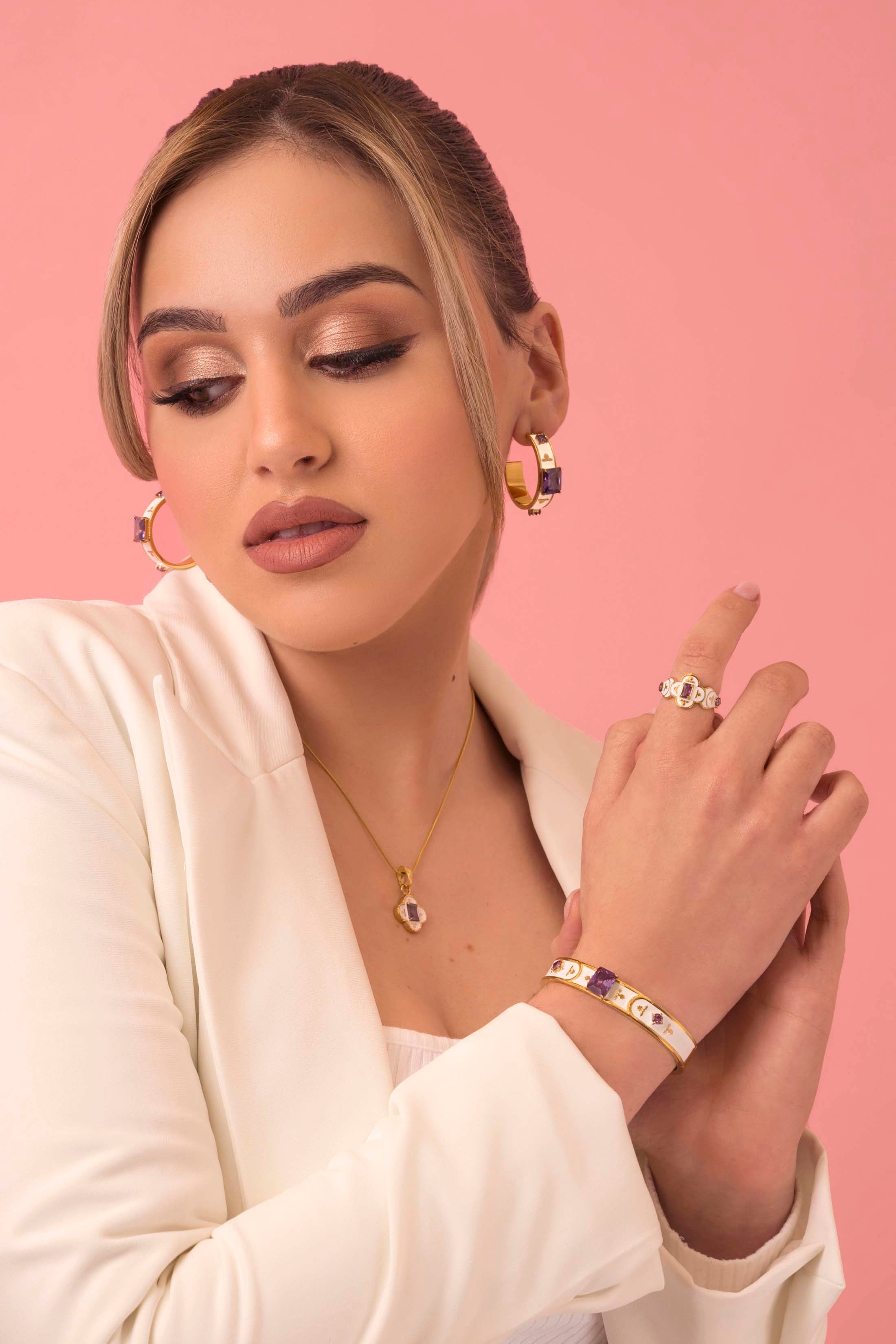 Maltese Tile Royal Purple Ring