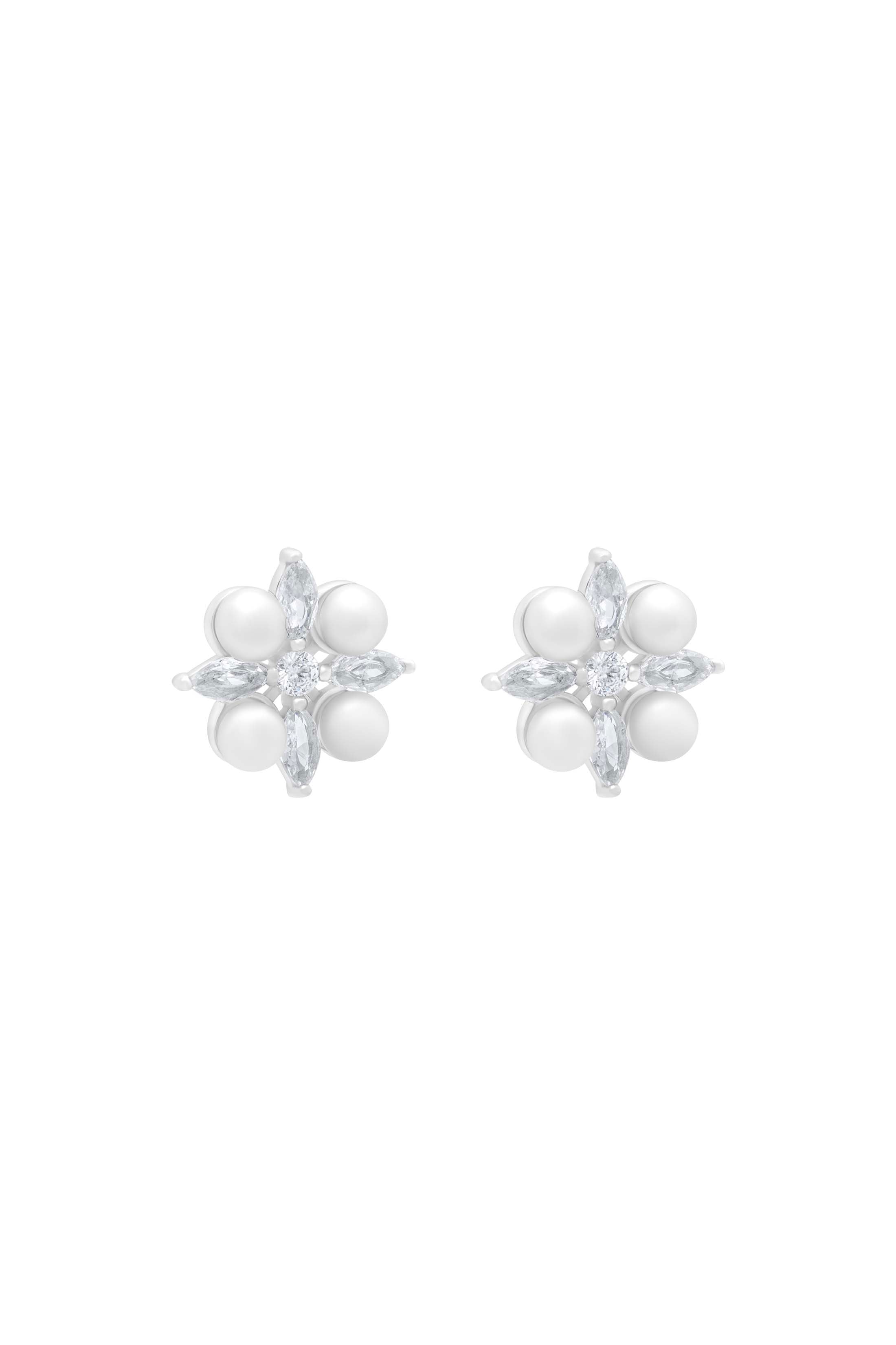 Crystal Perla Bridal Stud Earring Set