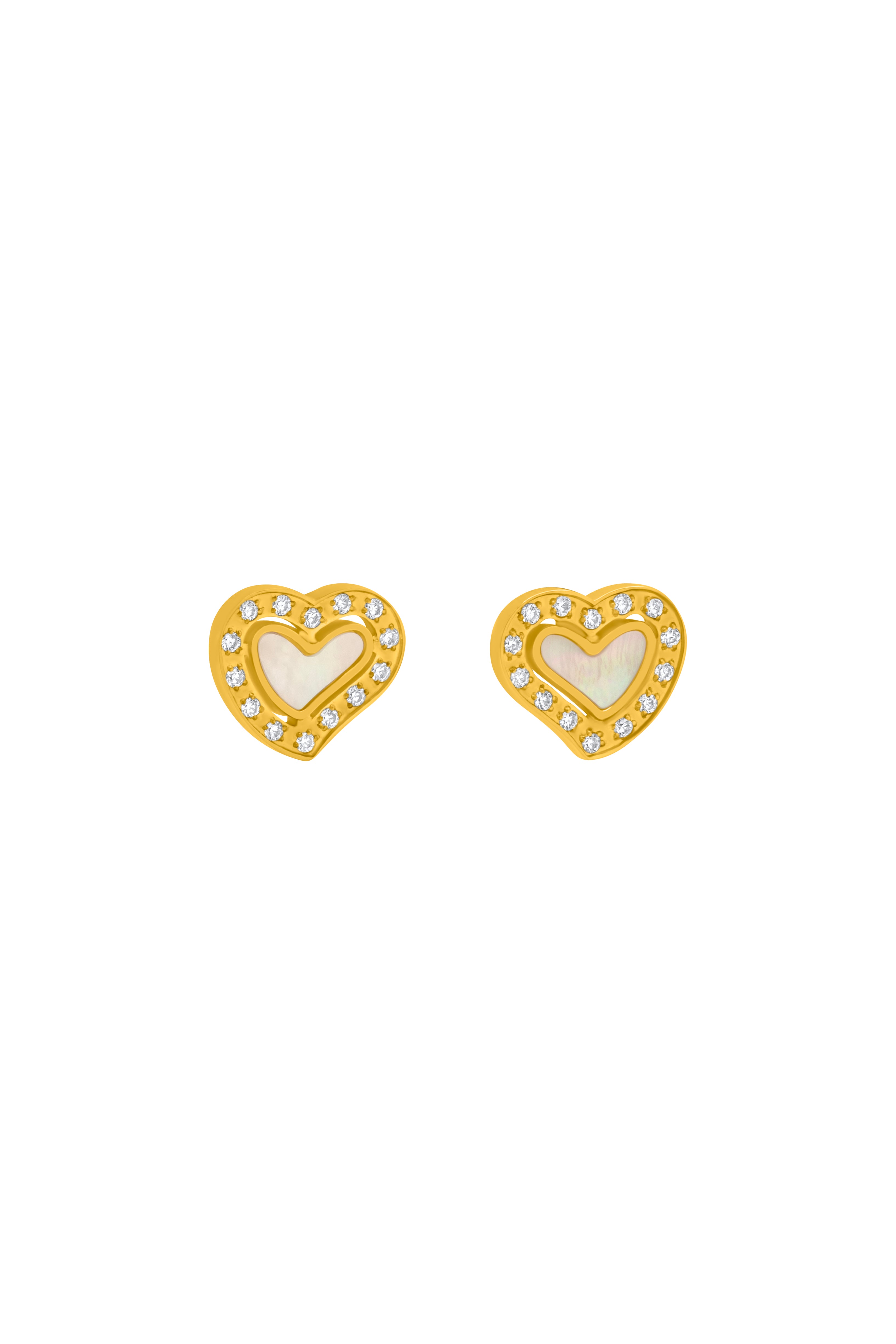 Cuore Stud Earring Set