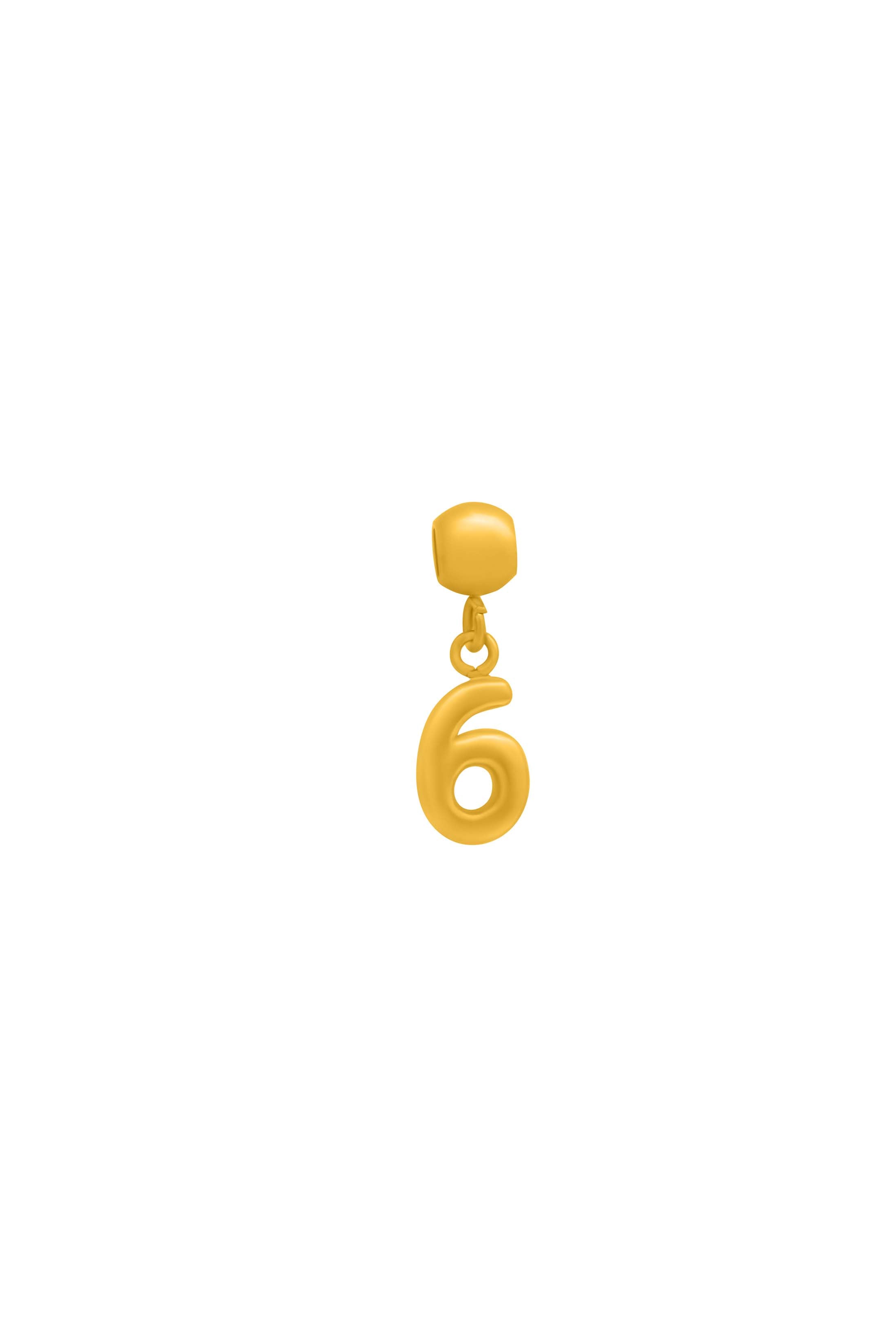 Number Toggle Charm Pendant