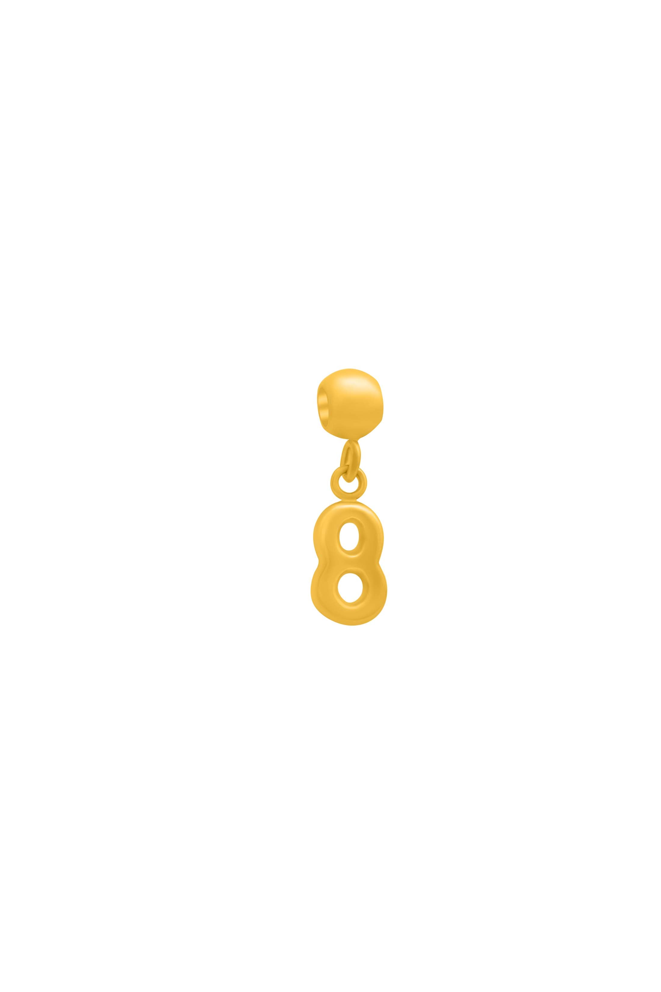 Number Toggle Charm Pendant